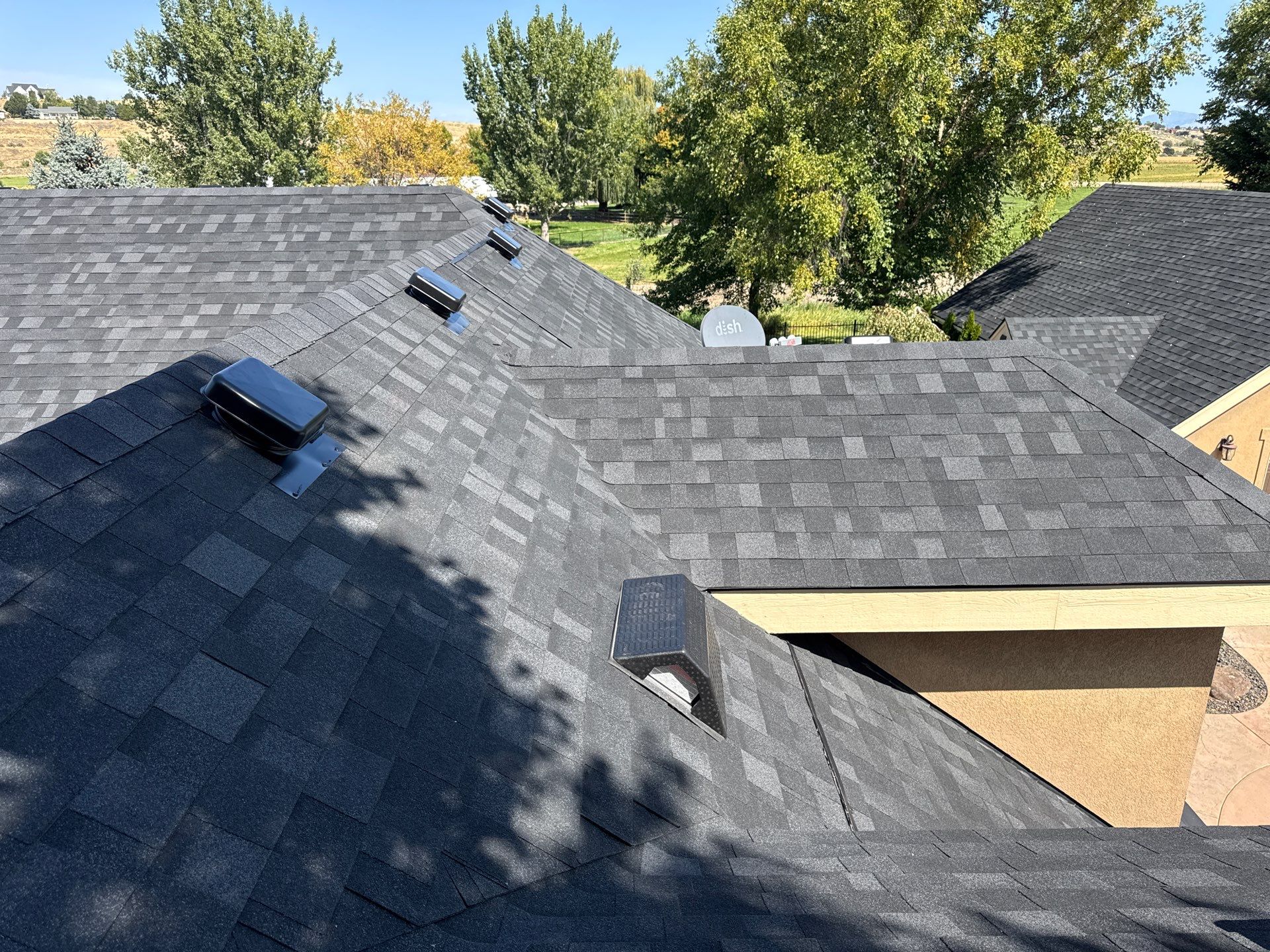 Middleton Residential Roof Replacement with Dark Grey Architectural Shingles by Olive Roofing