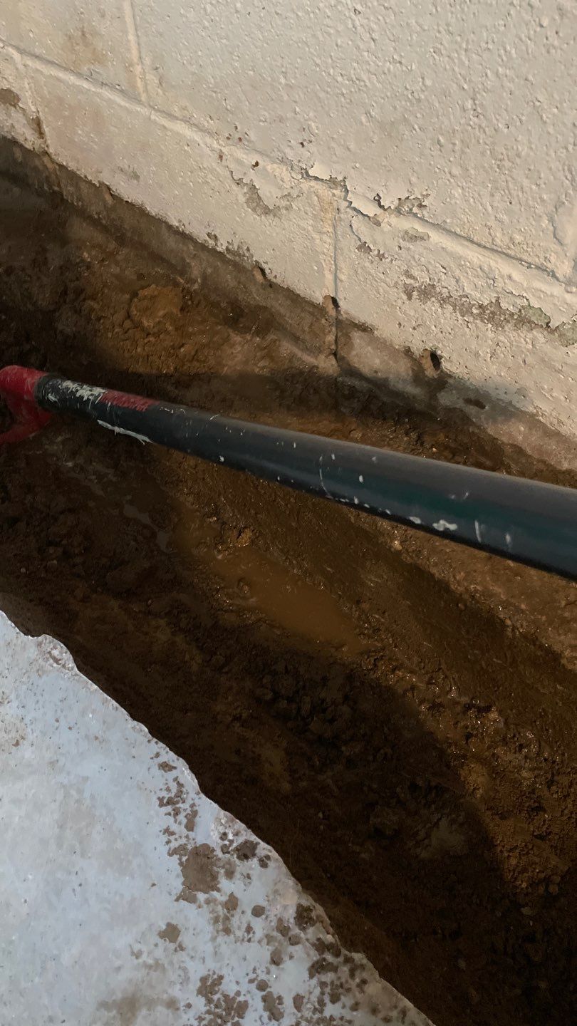 Targeted Drain Tile for Annie by Waterproofing Northeast