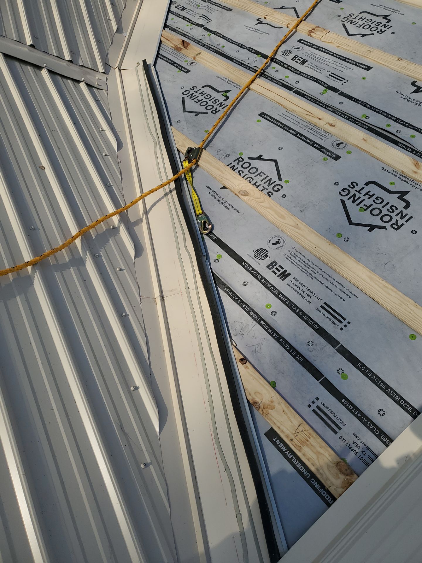 Residential Metal Roof Replacement using Reed's Metals: 26 GA. Colored Residential Metal Panels (Ivory) by Hostetler Roofing