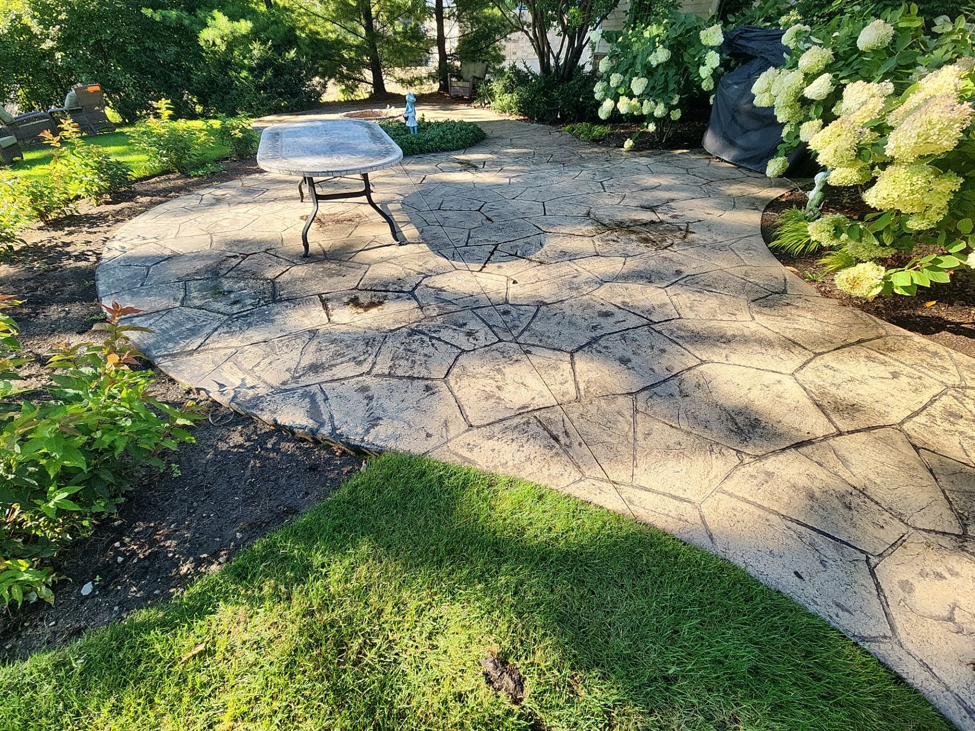 Stamped Concrete Surface Cleaning by Northern Power Washing LLC.