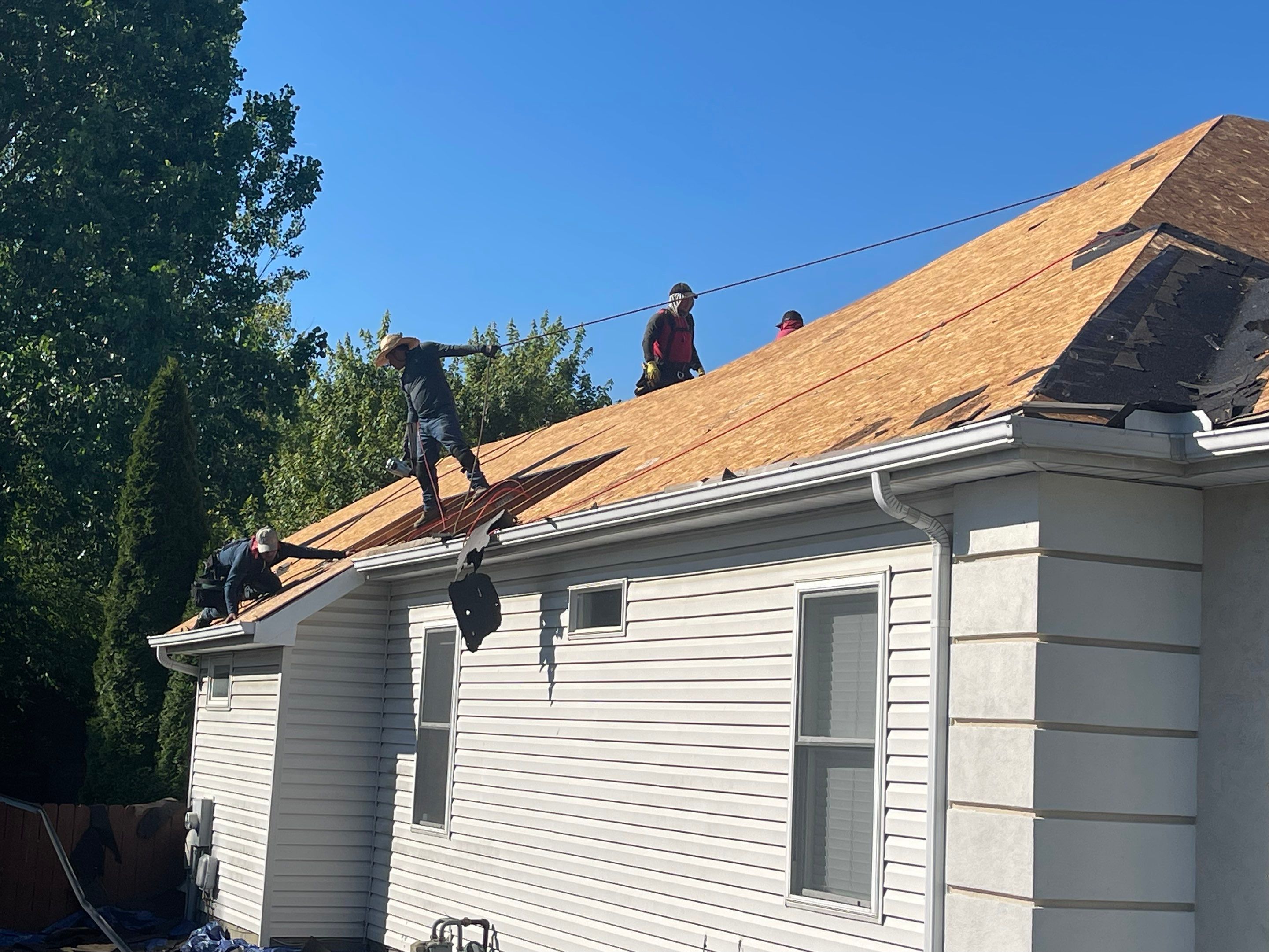 Residential Roofing Installation using IKO dimensional shingles by SOS Home Ohio 