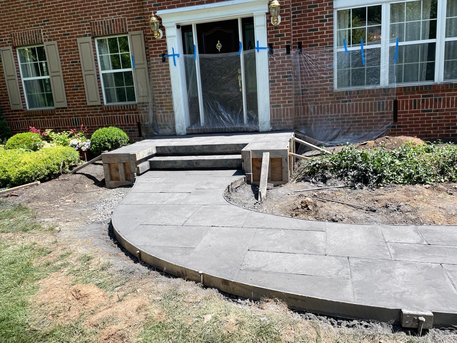 Walkway + Porch Remodel - Yardley, PA by Architectural Concrete Design