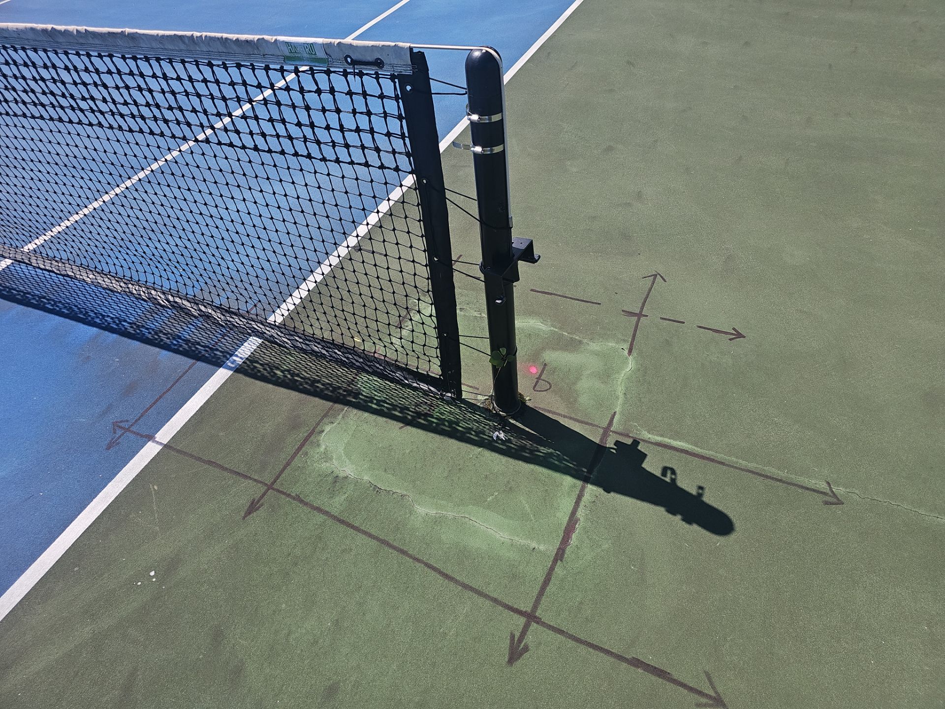 Concrete Assessment Project for Tennis Courts by Alsip Locating Service, LLC