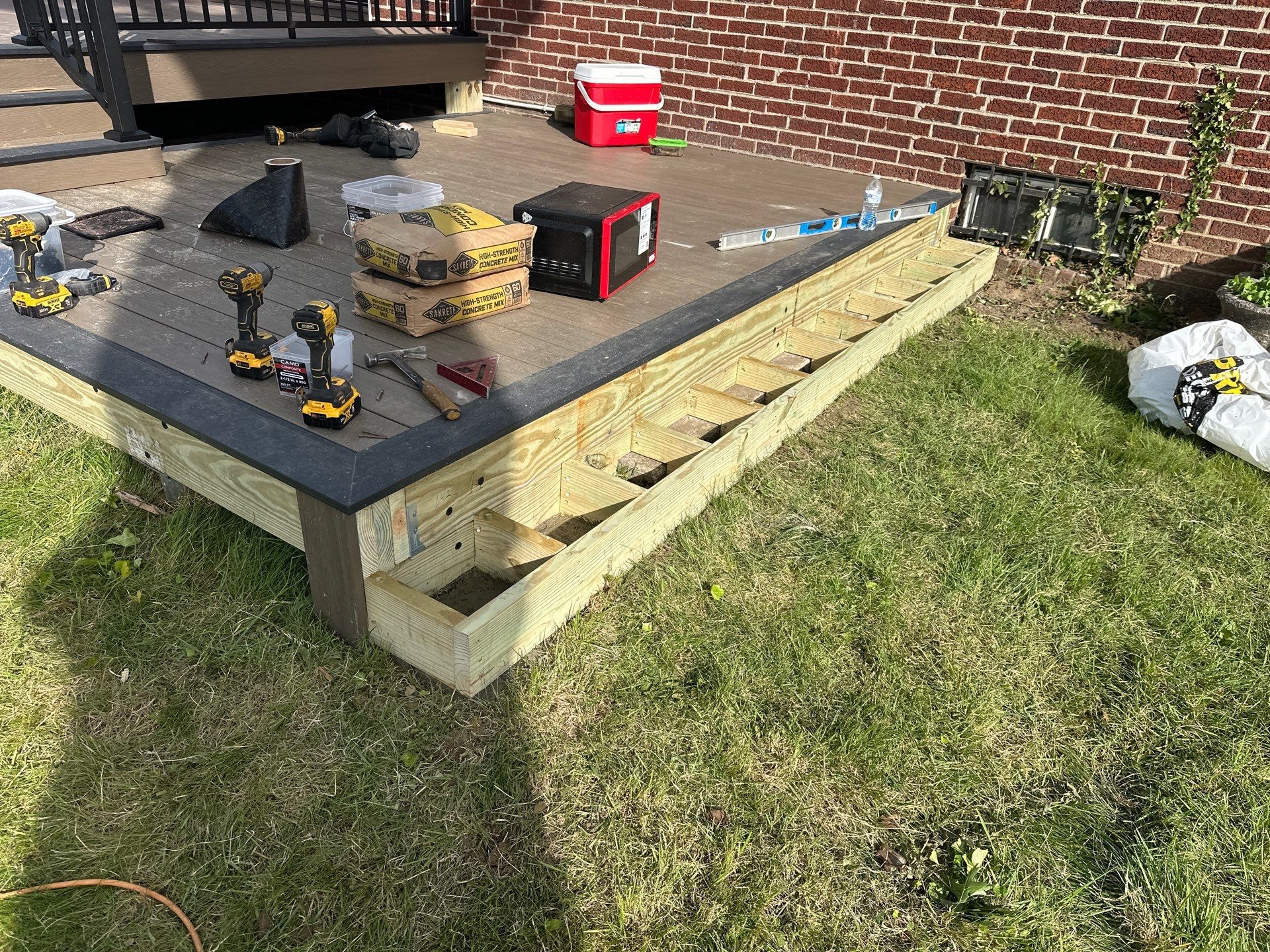 New deck and new Sliding door in Pennsauken NJ by deck guardian