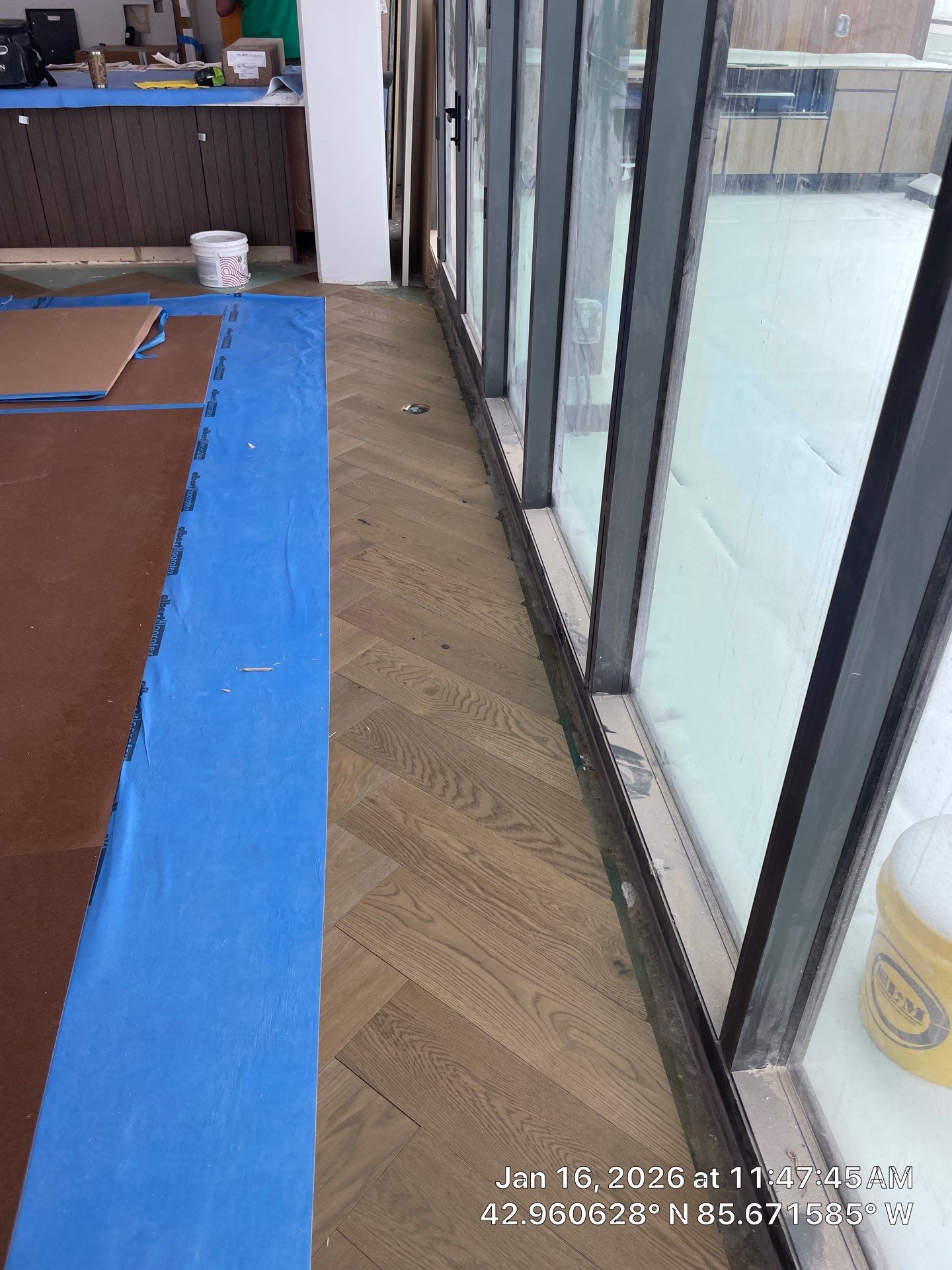 Herringbone Feature! by RTBaldwin Hardwood Floors