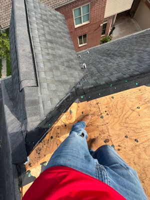 Residential Roofing Installation using Owen's Corning Duration (Lifetime) Shingles