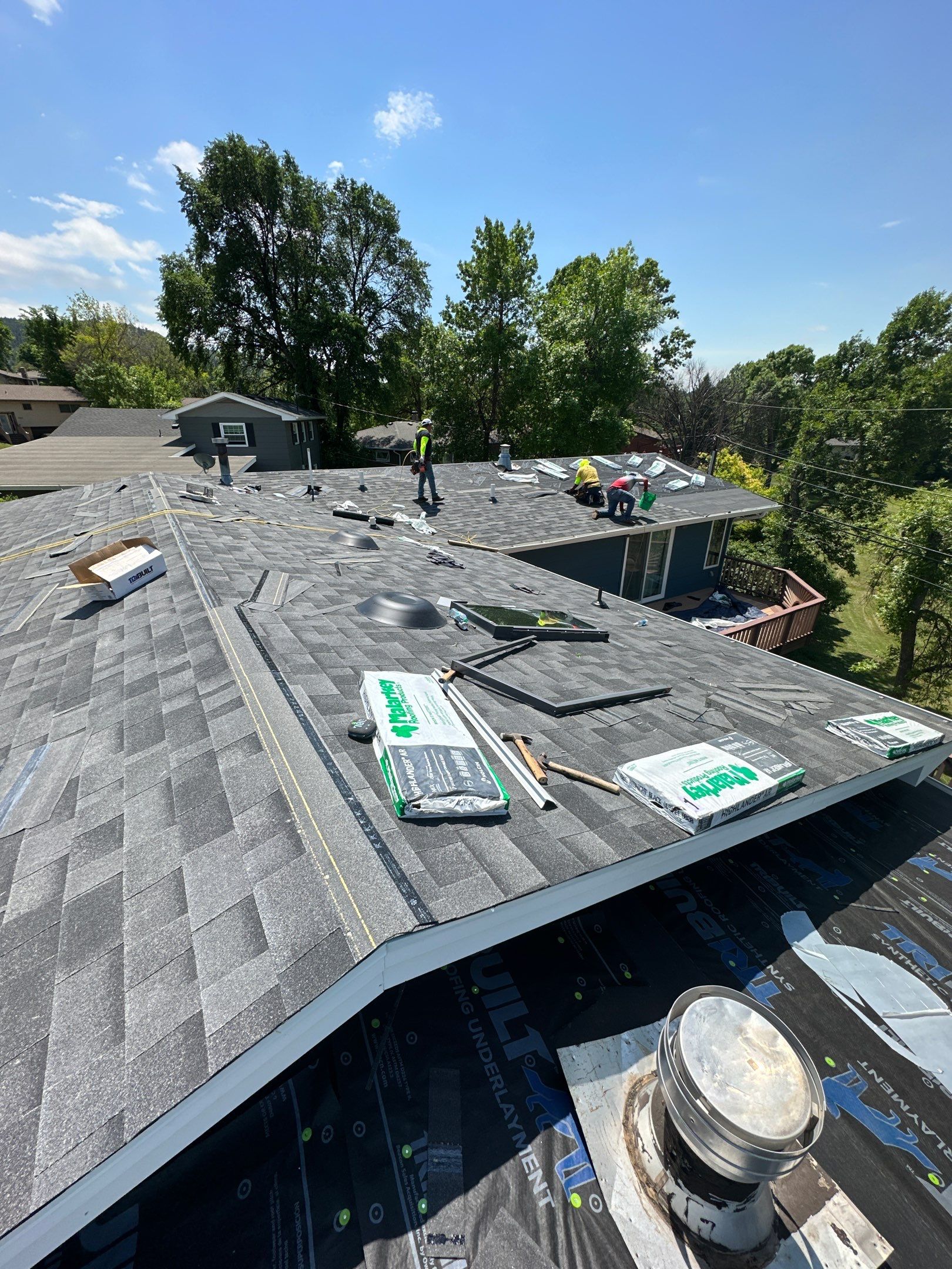 Residential Roofing Installation using Malarkey Shingles by Weather-Tite Exteriors LLC