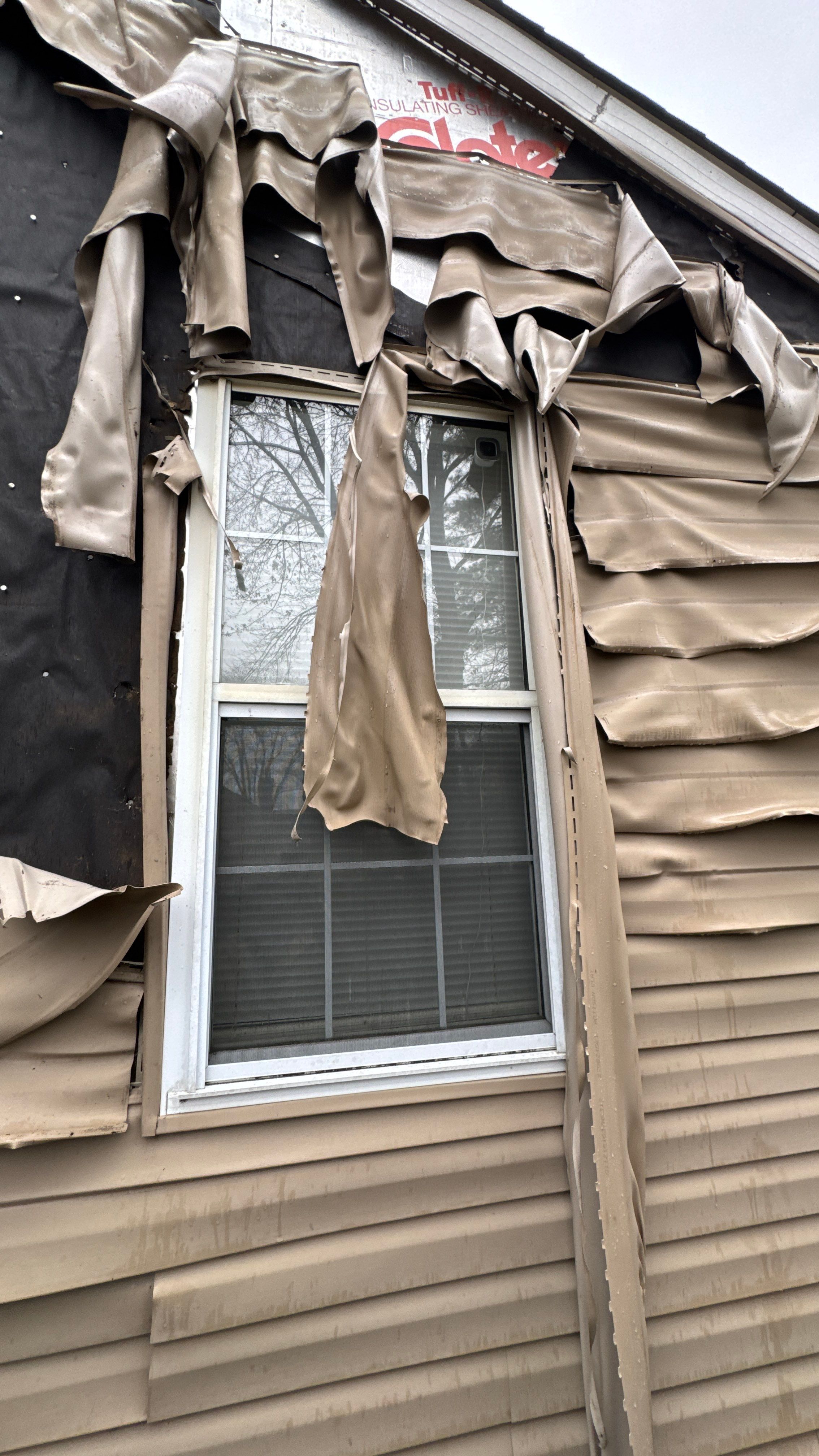 Fire-Damage Exterior Restoration – Siding, WRB, Insulation & Windows - Fairview Heights, IL by Legendary Services Company LLC.