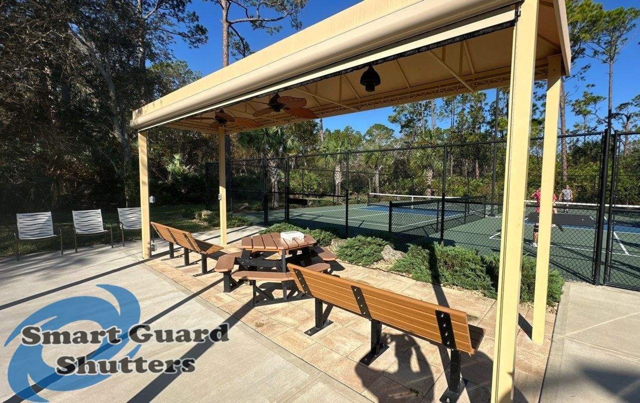 Retractable Sun & Bug Screen  by Smart Guard Shutters