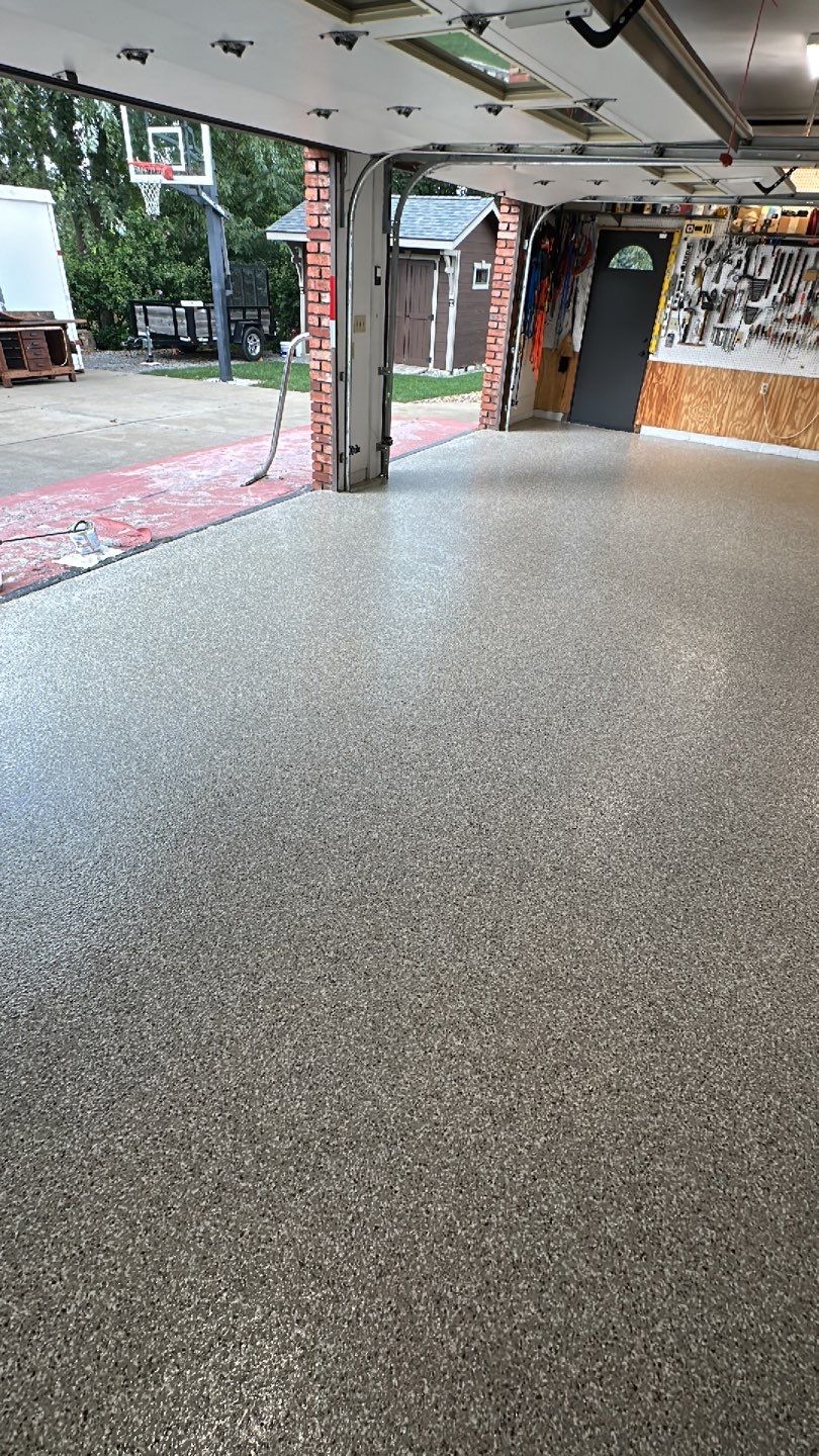 Garage + Porch Project in Pittsburgh by Floors in a Day, Inc