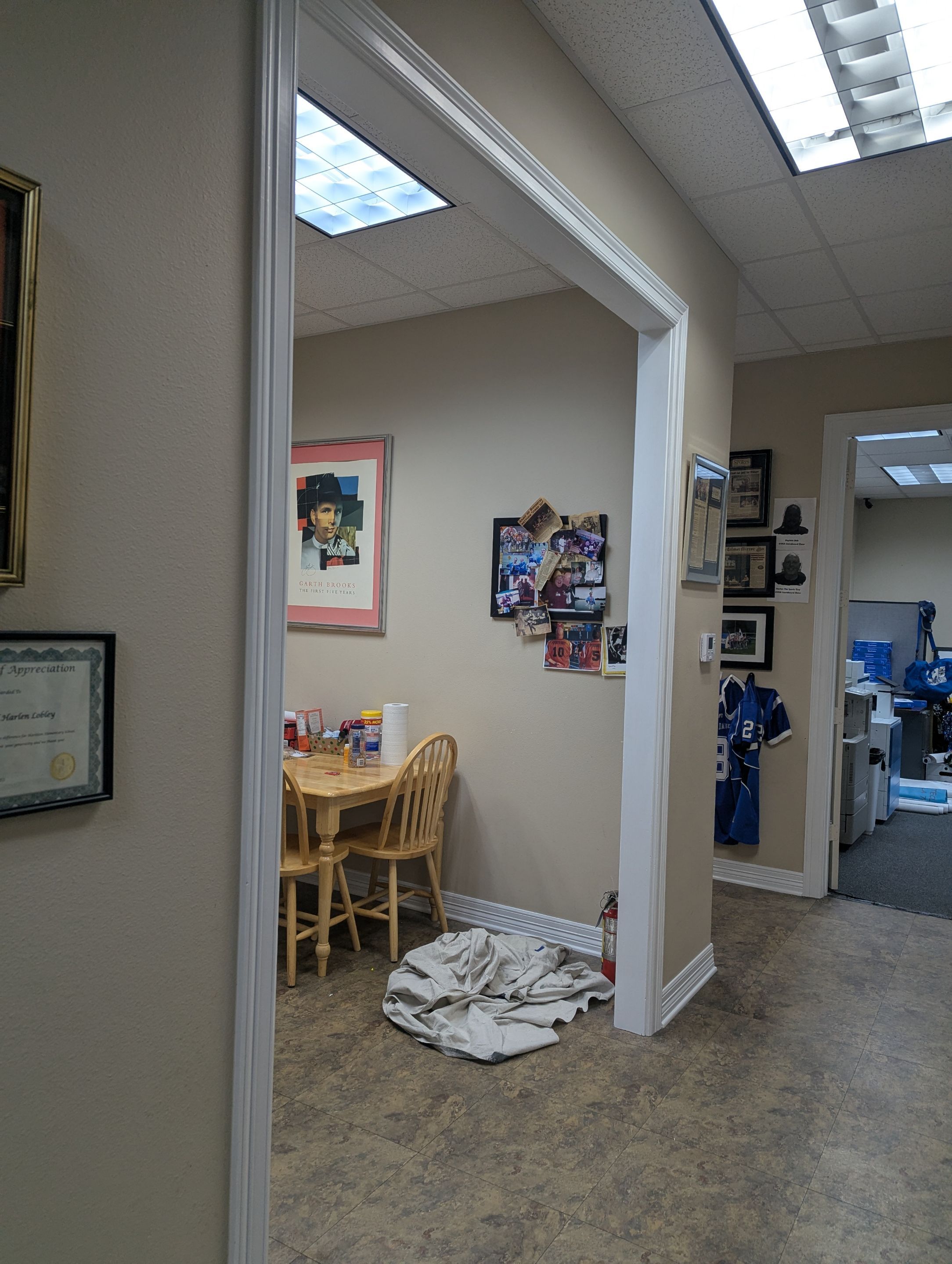 Commercial Interior Painting at KYKX 105.7 in Longview, TX by Quality Coats Painting