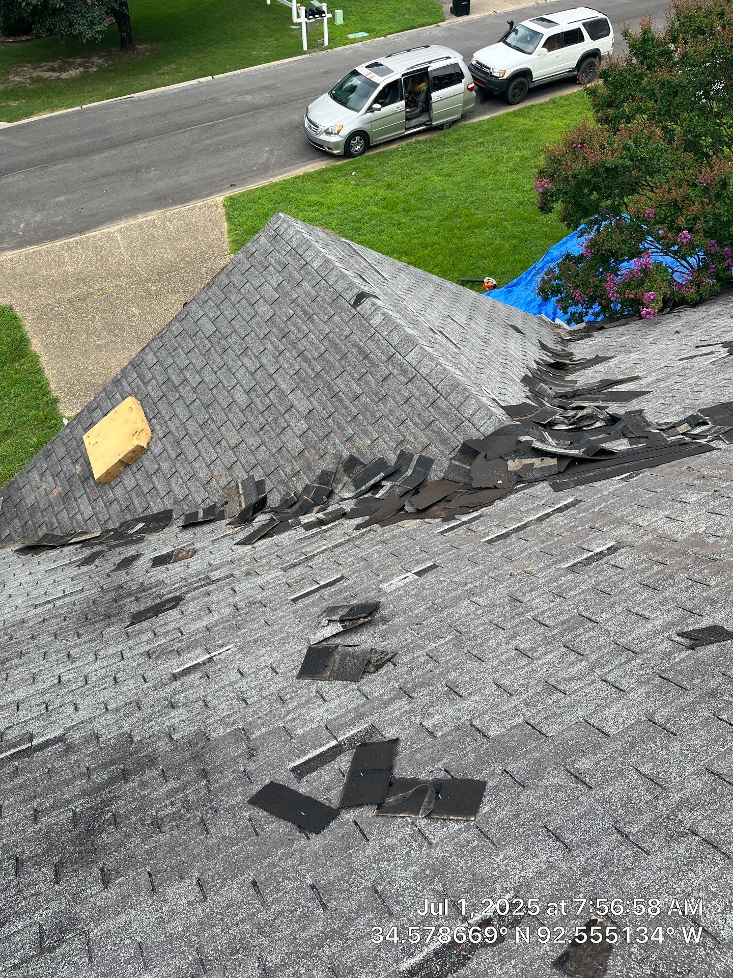 Benton Roof Replacement Featuring GAF Timberline HDZ Shingles by Temple Roofing and Exteriors