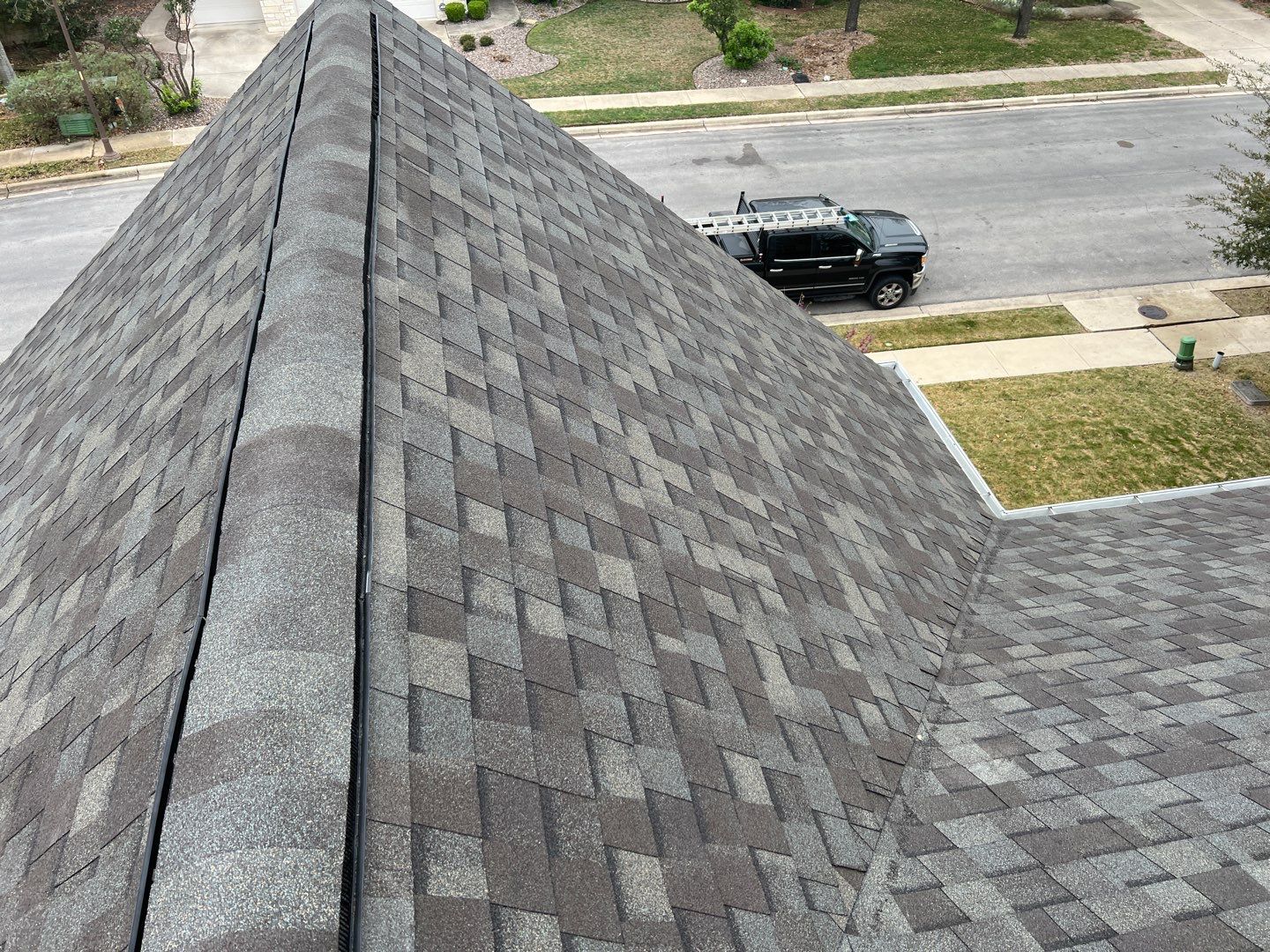 Roof replaced due to age by Oakwood Roofing and Construction, LLC