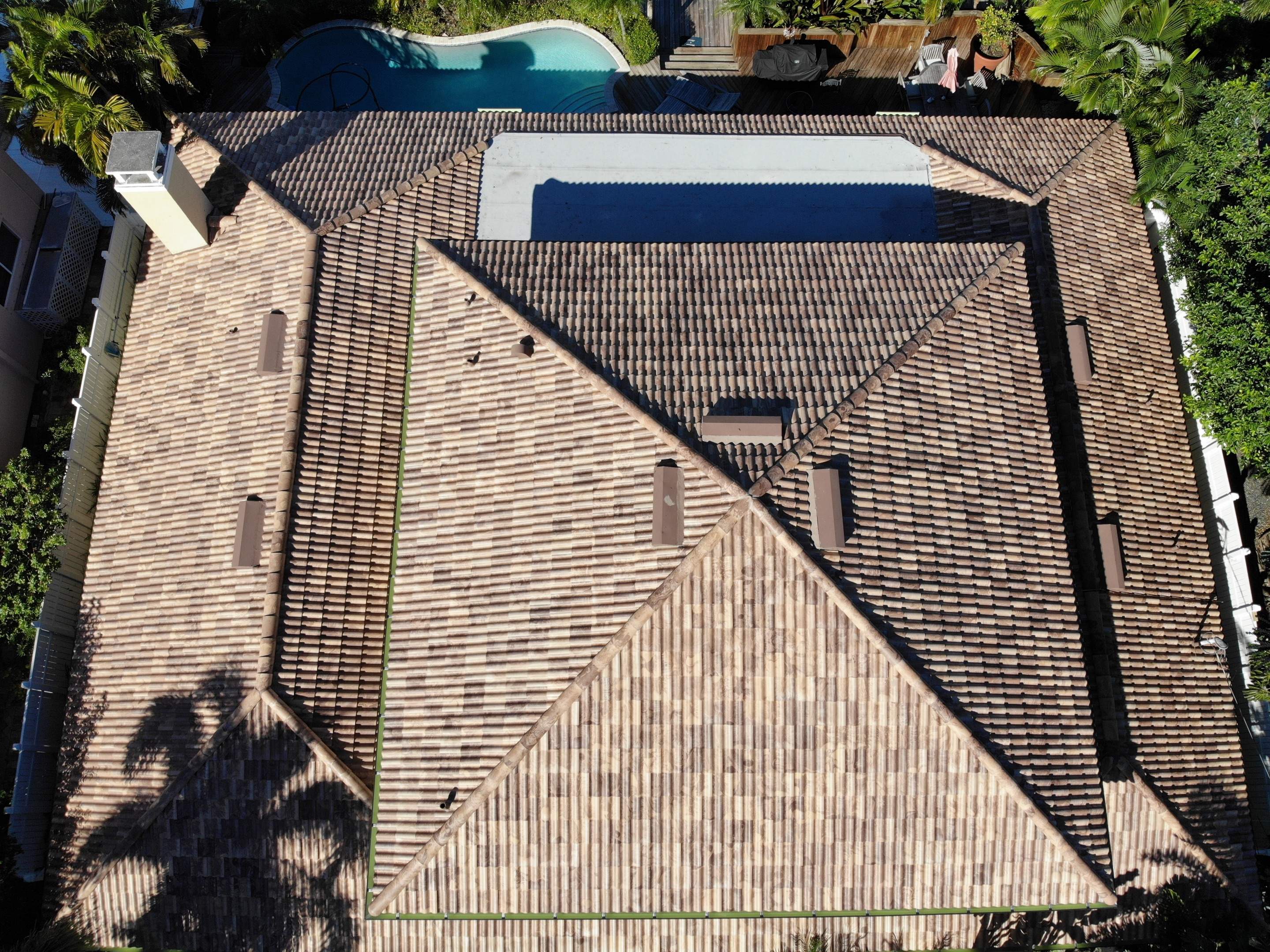 Residential Roofing Installation using Brava Spanish Tile in Mocha Sand by International Roofing