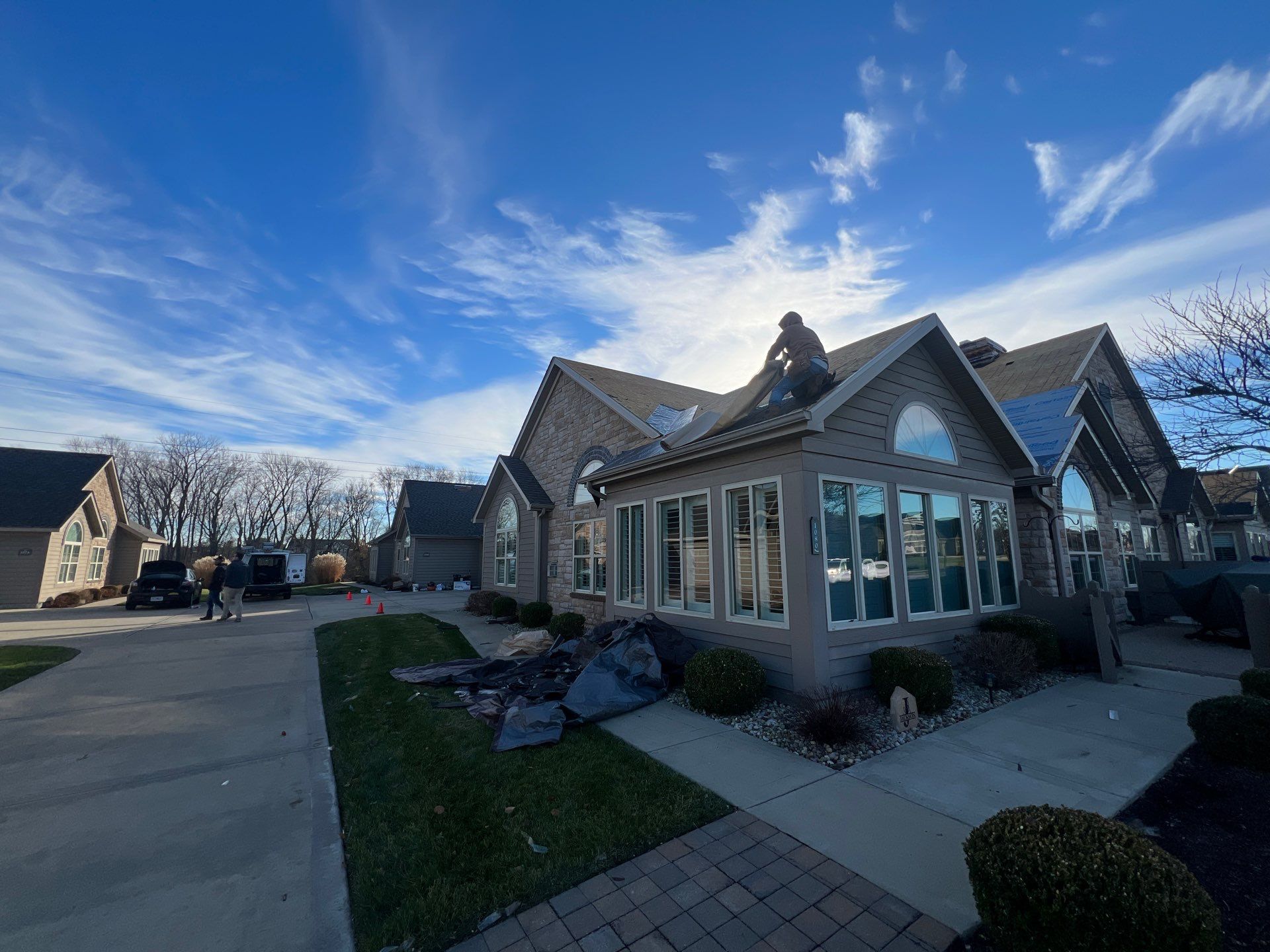 Installation of New Roof by H&F Exteriors