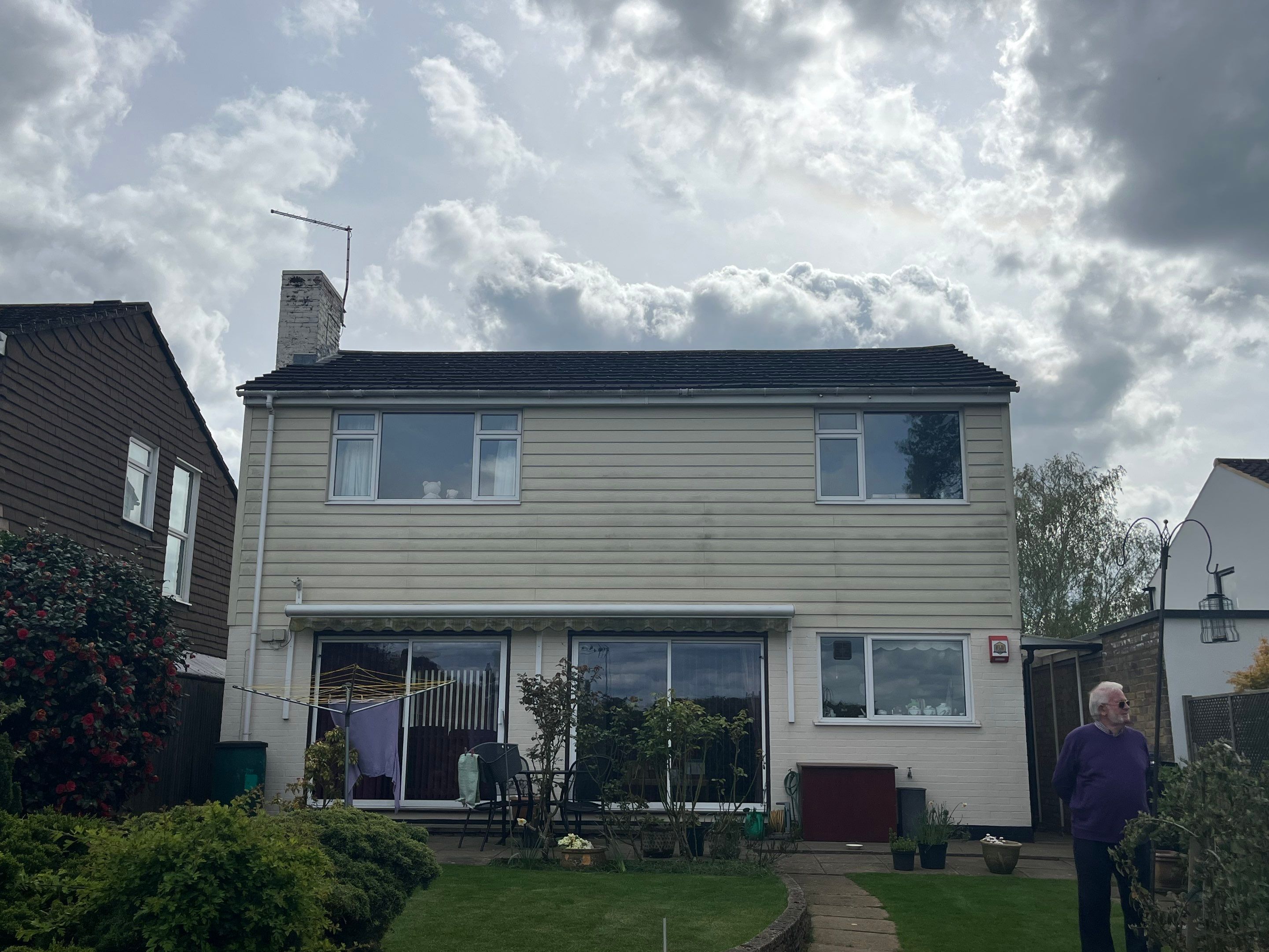 Roof Clean - Biocide Treatment using Honda 15lpm Low Pressure Washing Machine by Ges Exterior Cleaning ltd