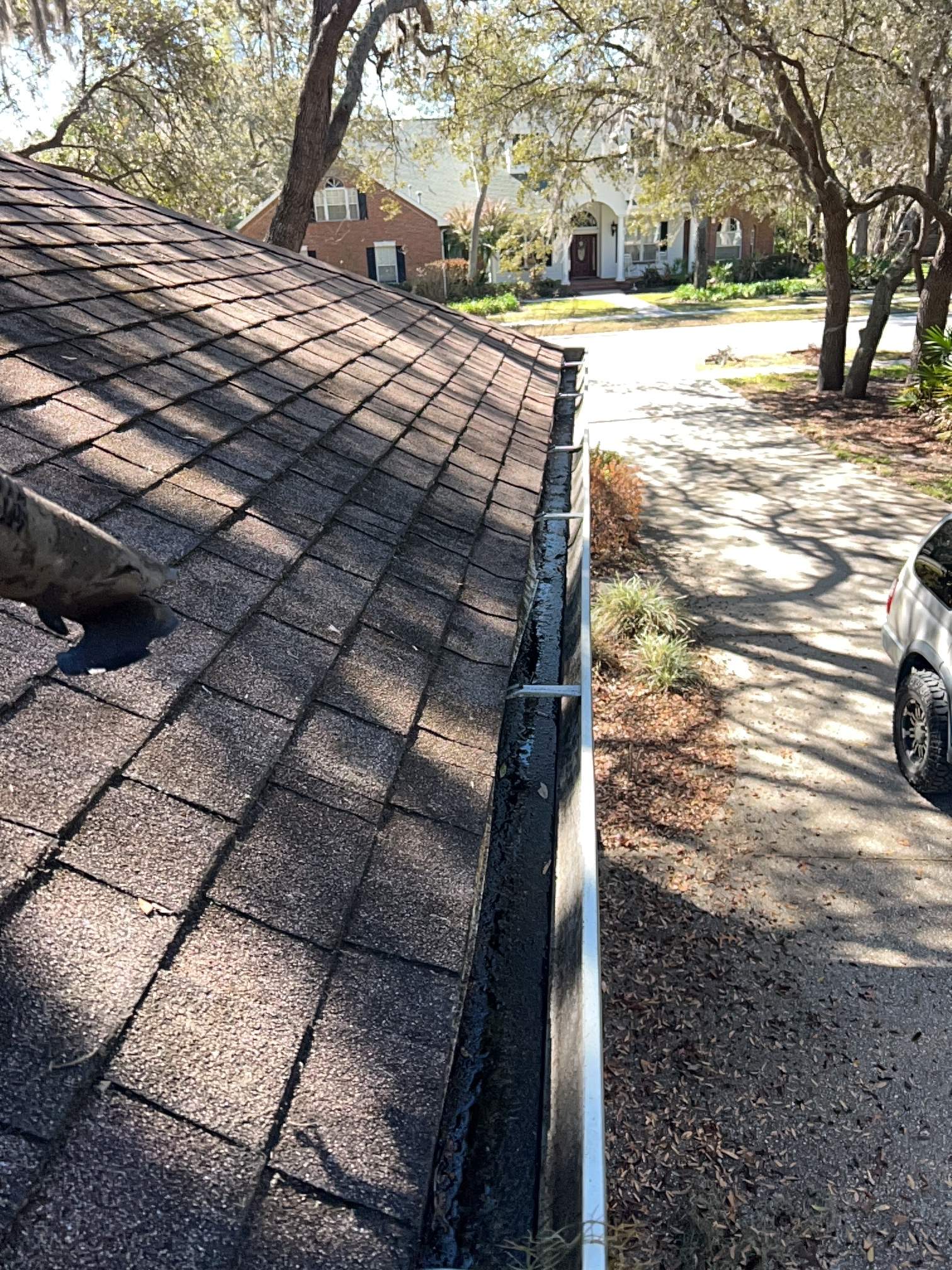 Lithia gutter cleaning job, job done at residential location