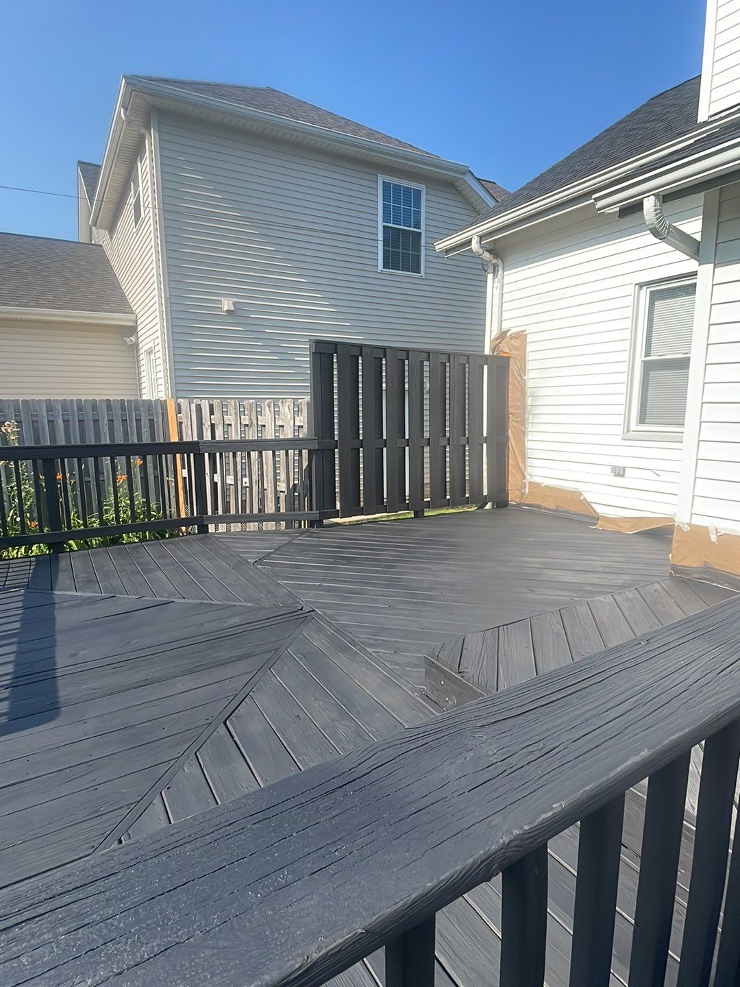 Deck Staining using SuperDeck Exterior Solid Color Stain by Callaway Contracting LLC