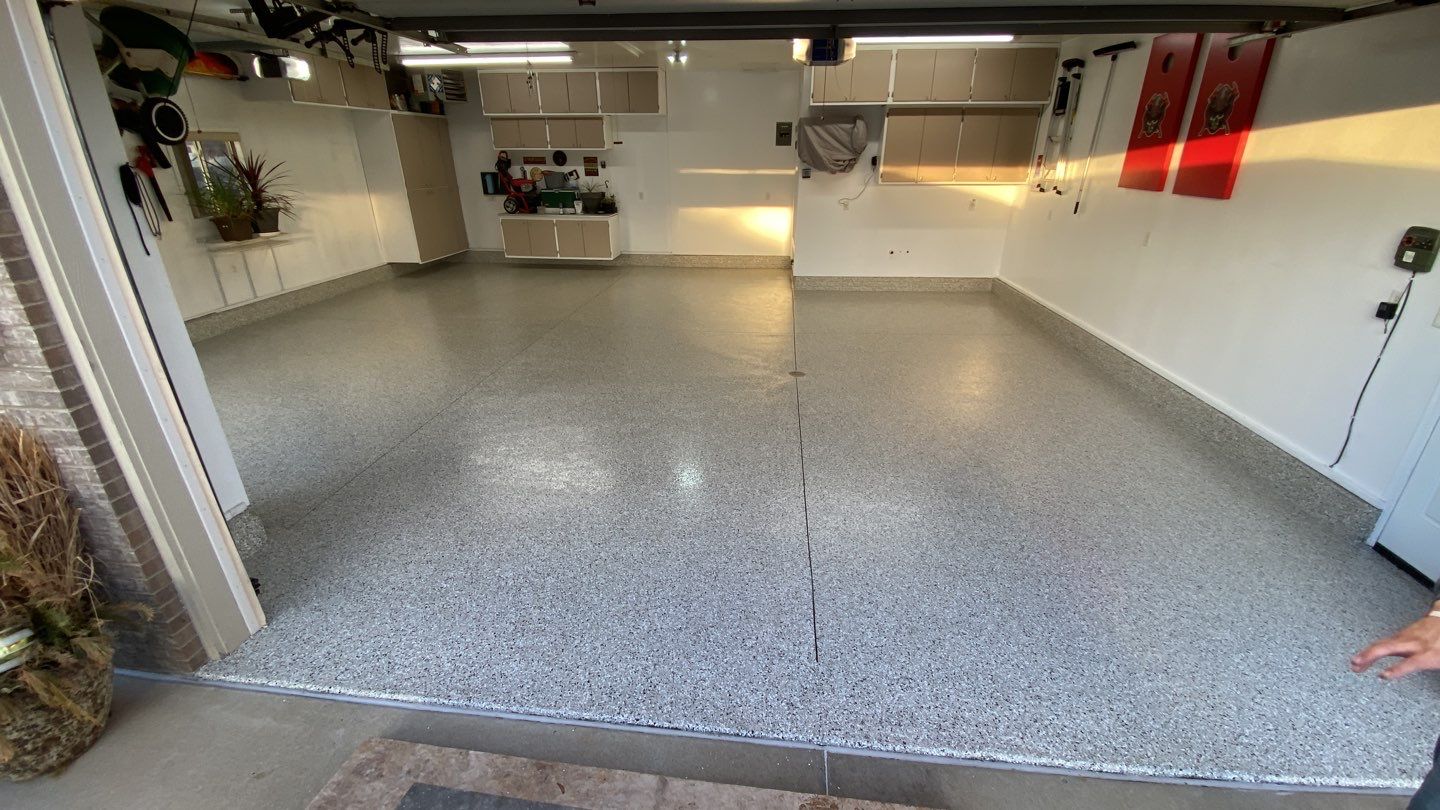 Garage using Cabin Fever by Select Painting, Coatings & Garage Cabinets