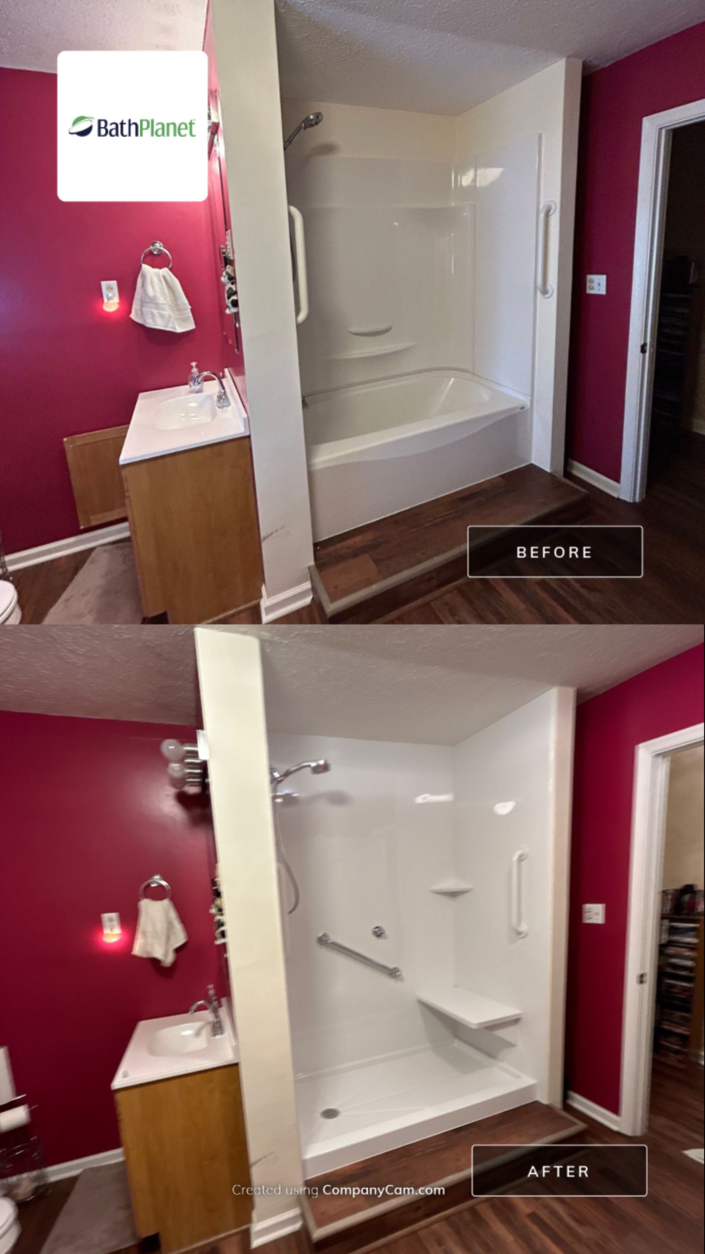 Tub to Shower by BathPlanet SW Virginia