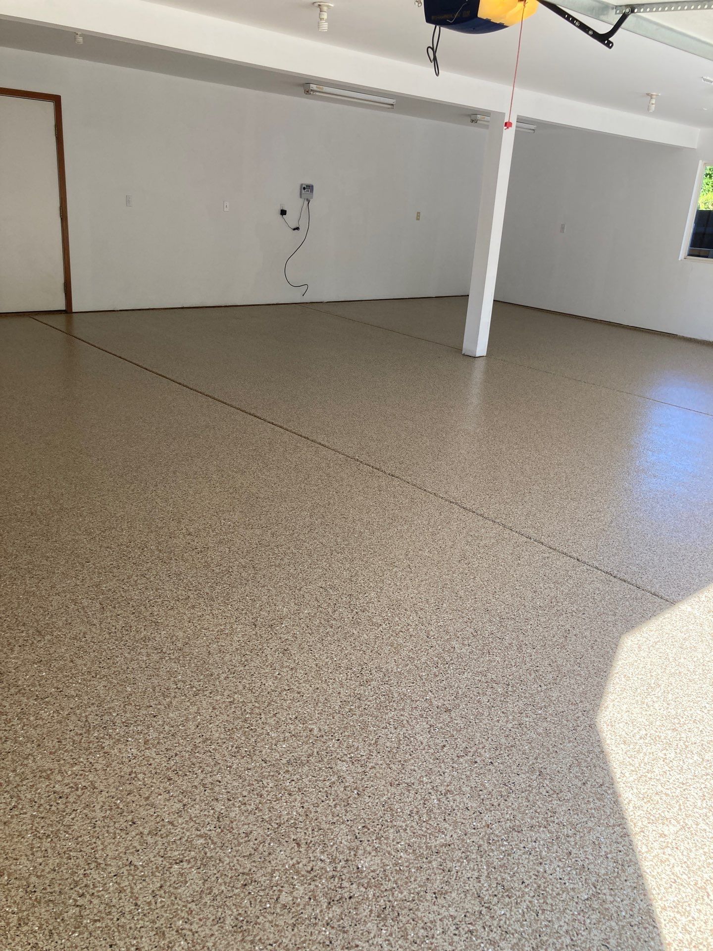 Garage Transformation using Pecan by Croc Coatings, LLC