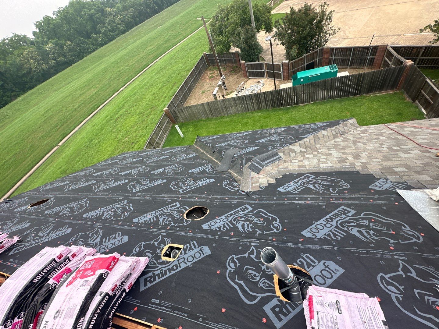Residential Roofing Installation using Owen's Corning Duration (Lifetime) Shingles by Roof Repair Company