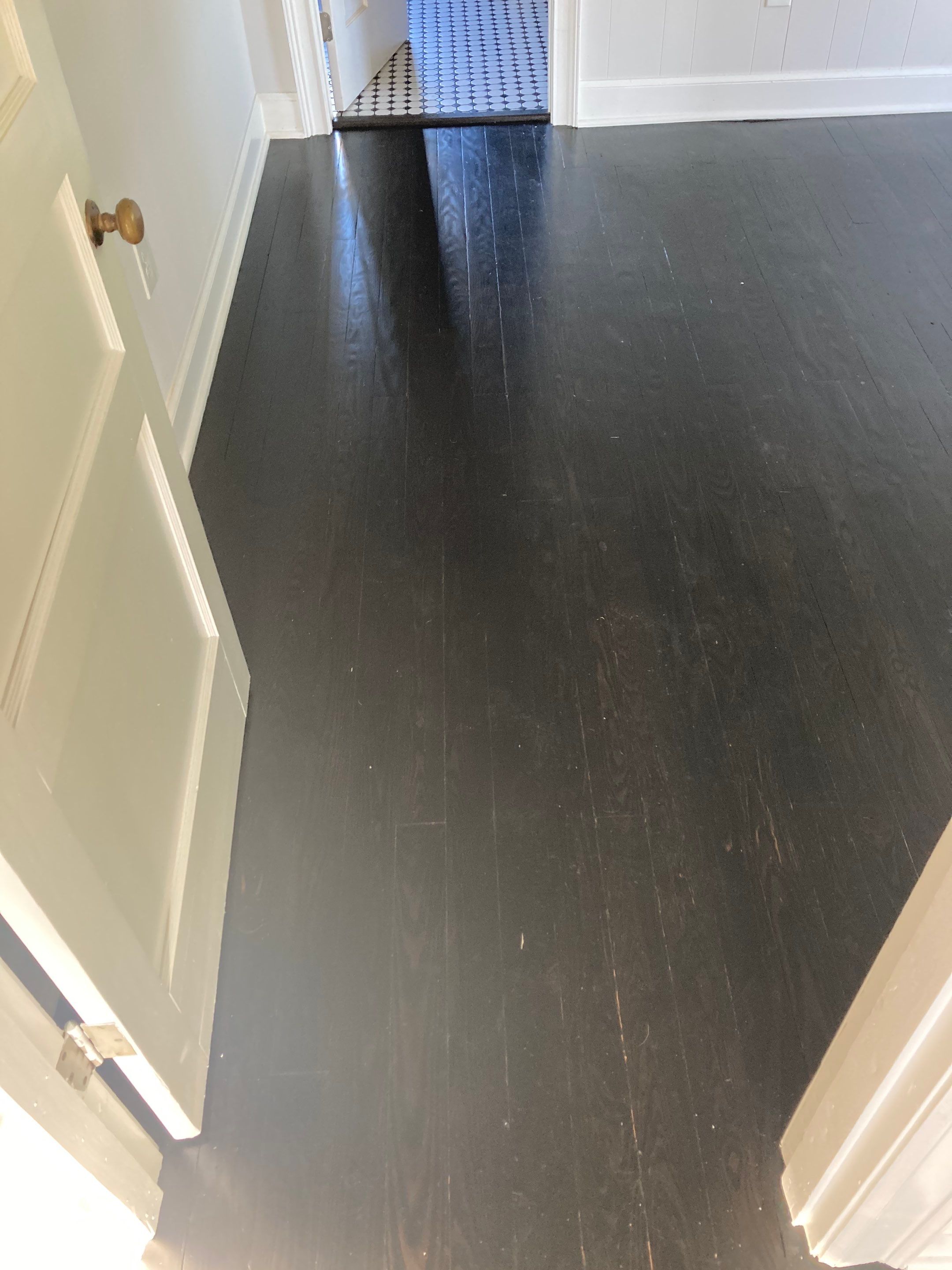 Hardwood floor refinish/restore by Footprints Floors of Nashville