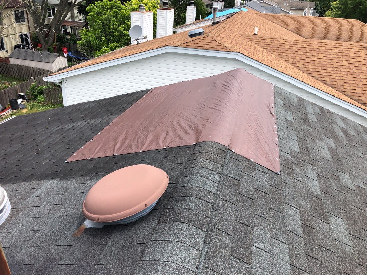 Multi-family unit roof replacement. using GAF Timberline HDZ by Pro Home Services Inc