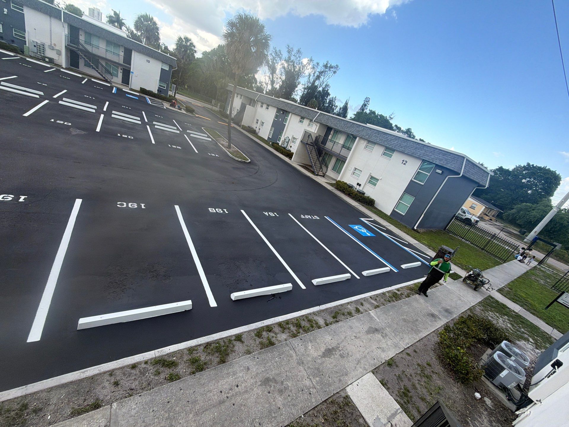 Fort Myers Apartment Complex Asphalt Sealcoating and Line Striping by Everline Coatings & Services - Southwest FL