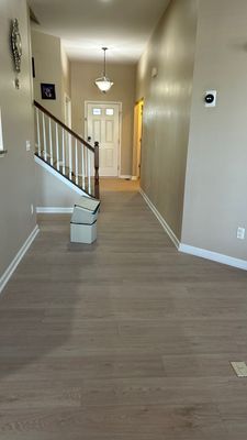 First floor LVP installation