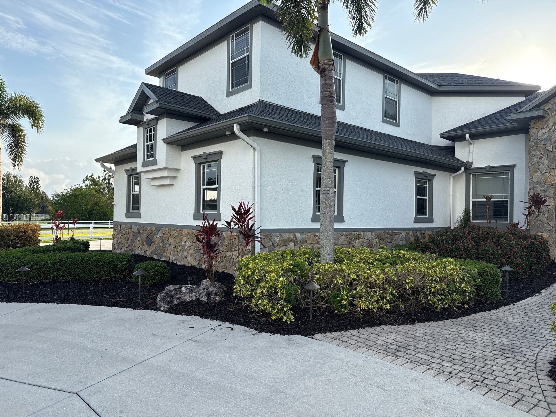 Comprehensive Exterior Cleaning for 2-Story Home in Foxbrook Community – Parrish, FL by Sunshine AquaWash
