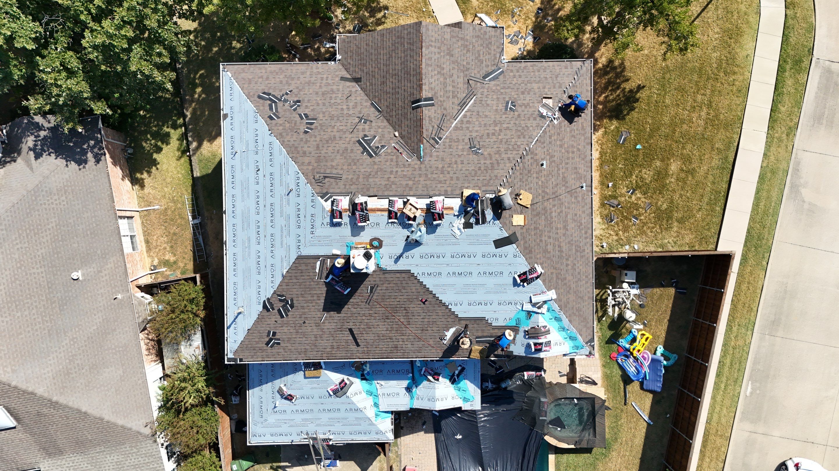 Lewisville Full Roof Replacement Featuring Complete Plywood Re-Decking by Armor Roofing | Exteriors