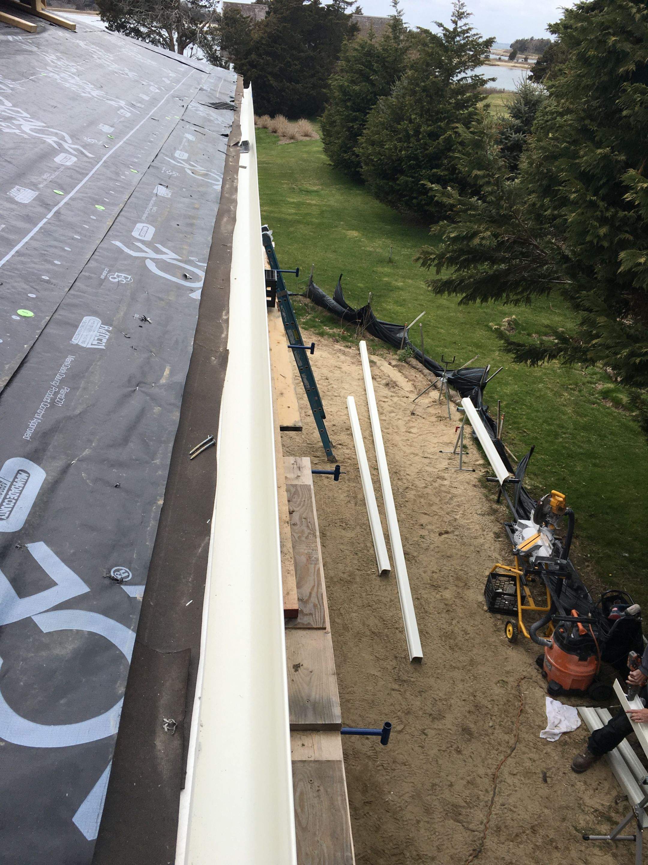 New Fiberglass Gutter System Installed in Falmouth, MA by Gutter Pro by Gutter Pro Enterprises