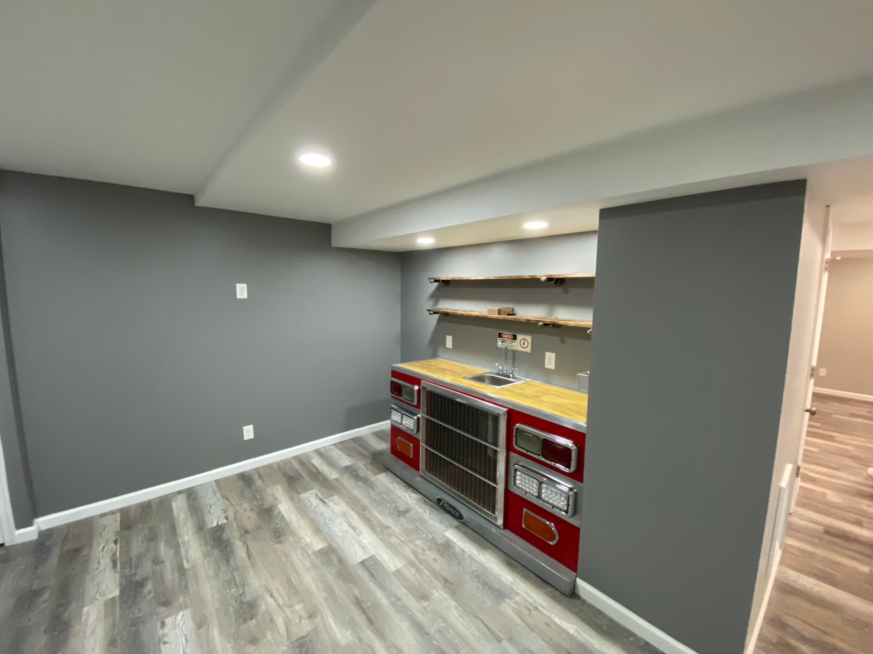 Complete Basement Buildout by The Smet Companies, LLC