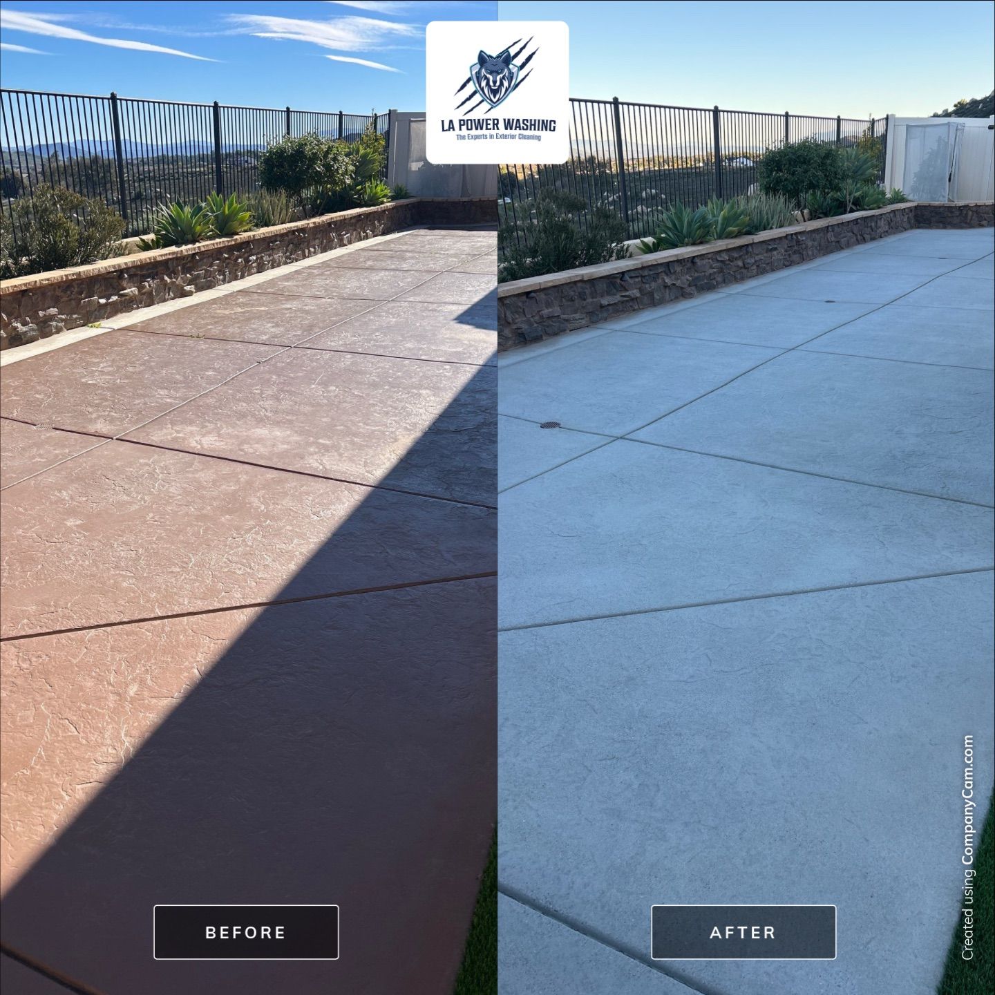 Sandblasting Paint Off Concrete & Sealing in Lake Elsinore, CA by La Power Washing Inc