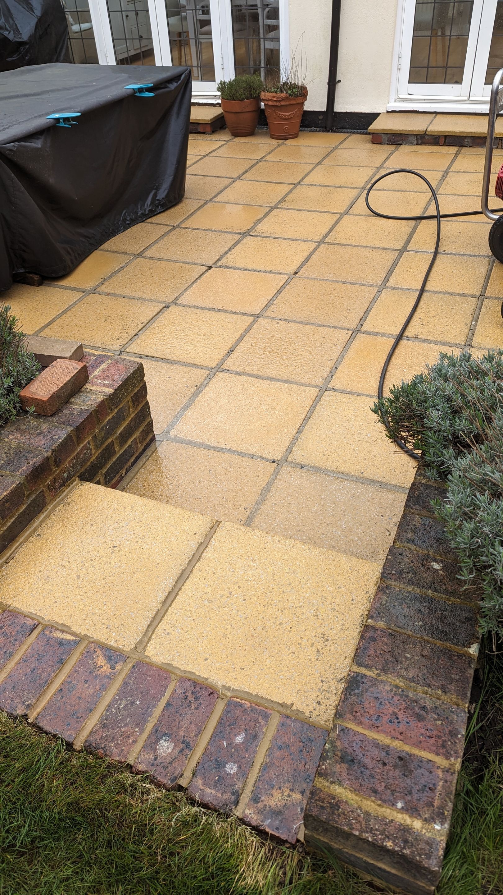 Driveway And Patio Clean using honda 21 ltr/min by Ges Exterior Cleaning ltd