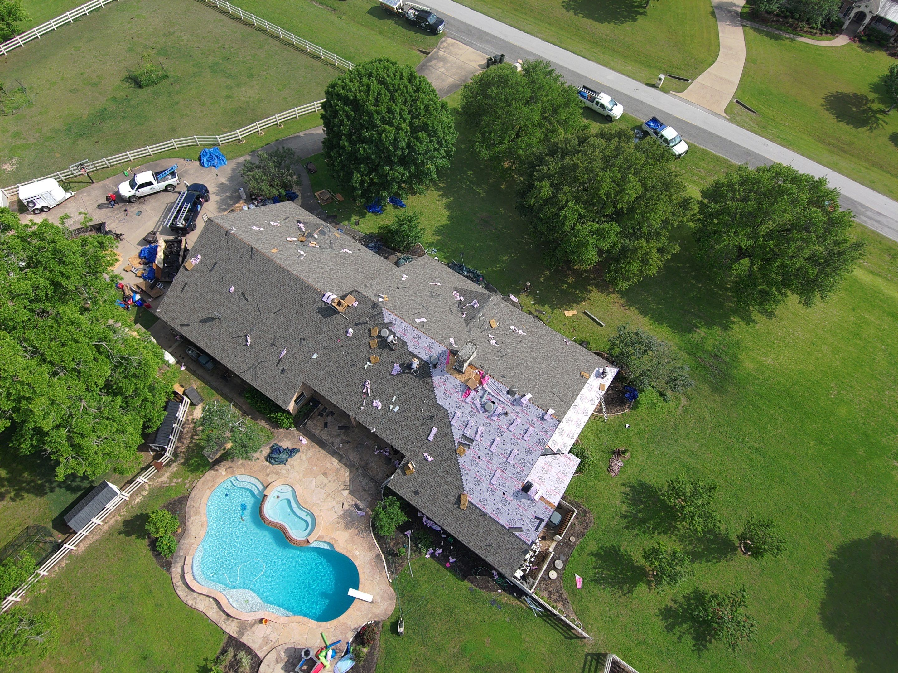 Residential Roofing Installation using Owen's Corning Duration (Lifetime) Shingles by Roof Repair Company