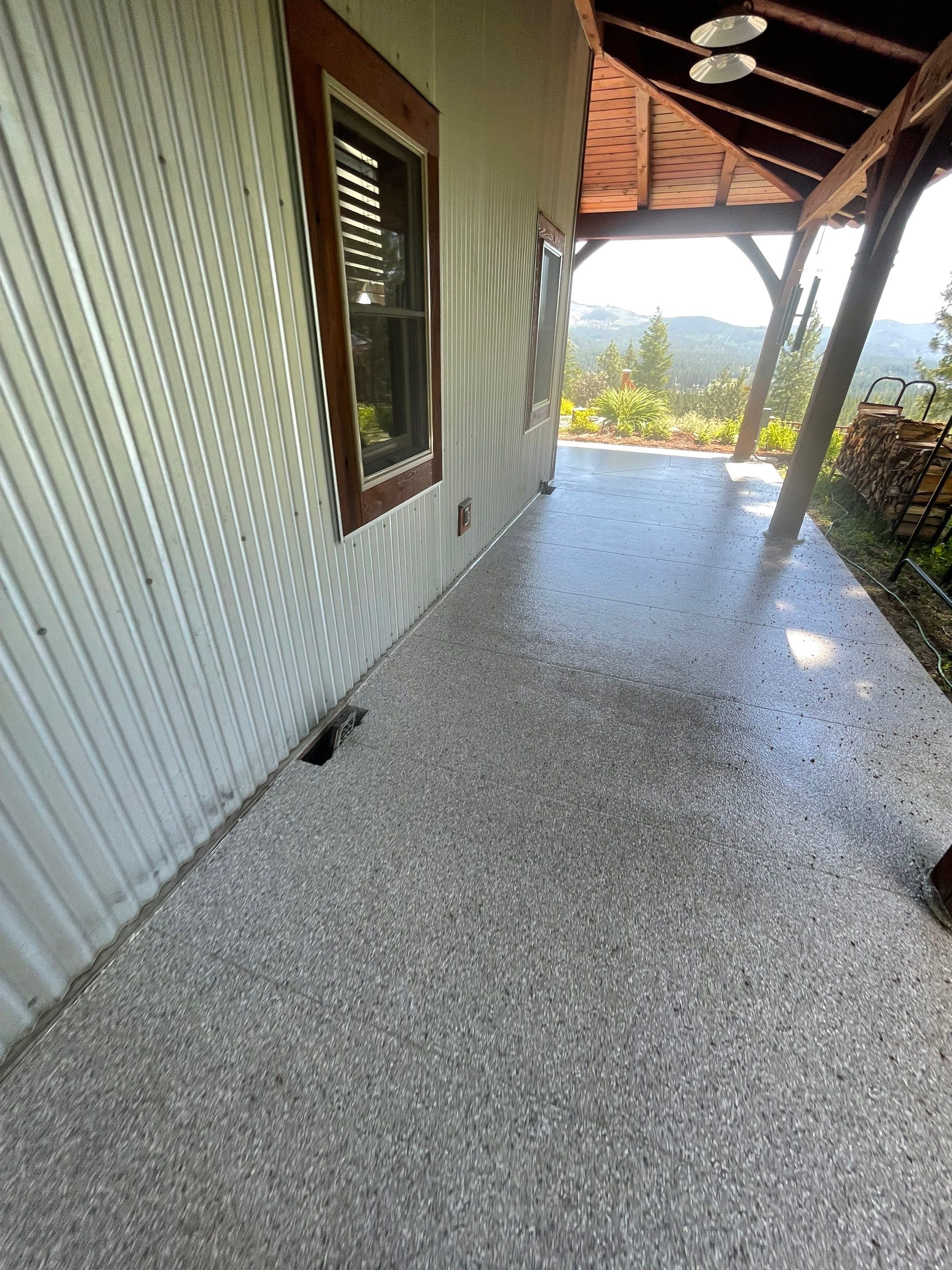 Patio Transformation using Mt Everest by Croc Coatings, LLC