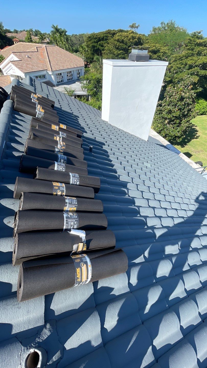Residential Roofing Installation using 1" Nail strip metal roof by BLUES BROTHERS ROOFING