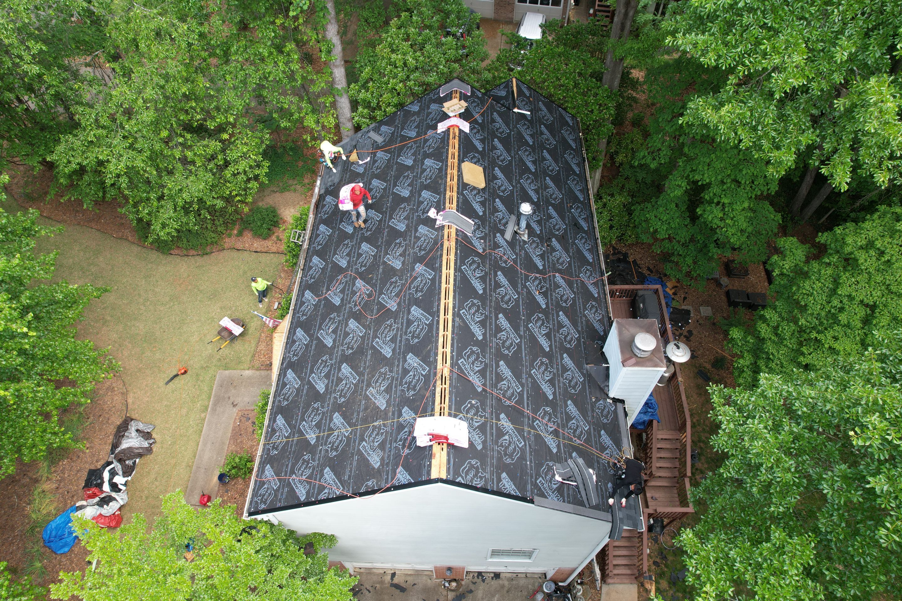 Residential Roof Replacement using Owens Corning Trudef Twilight Black by Inspector Roofing and Restoration