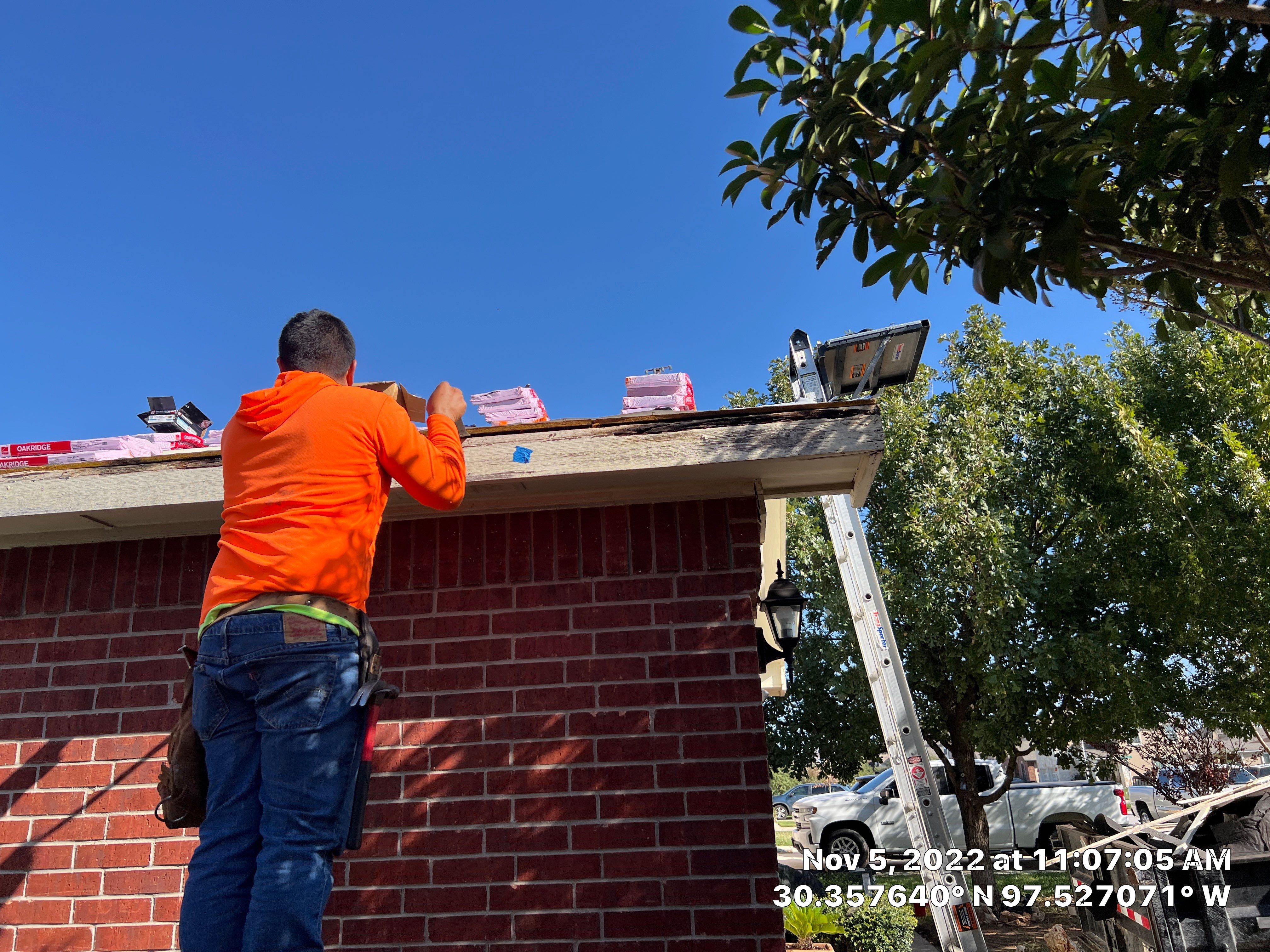 Asphalt Shingle Roof Replacement and Window Glazing in Manor by Caliber Restoration LLC