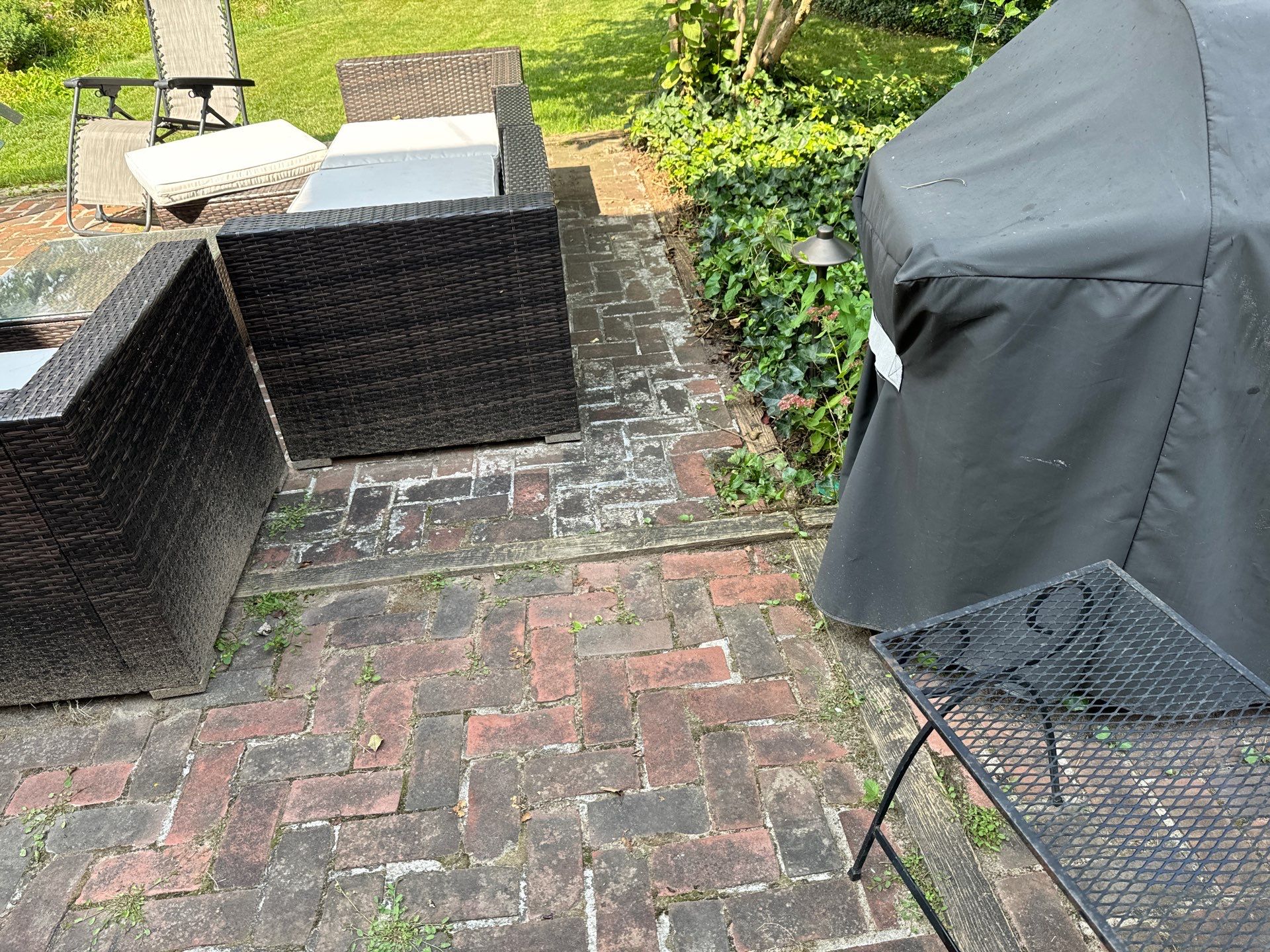 Majestic Ashlar stamped concrete patio  by NG Masonry & Construction LLC