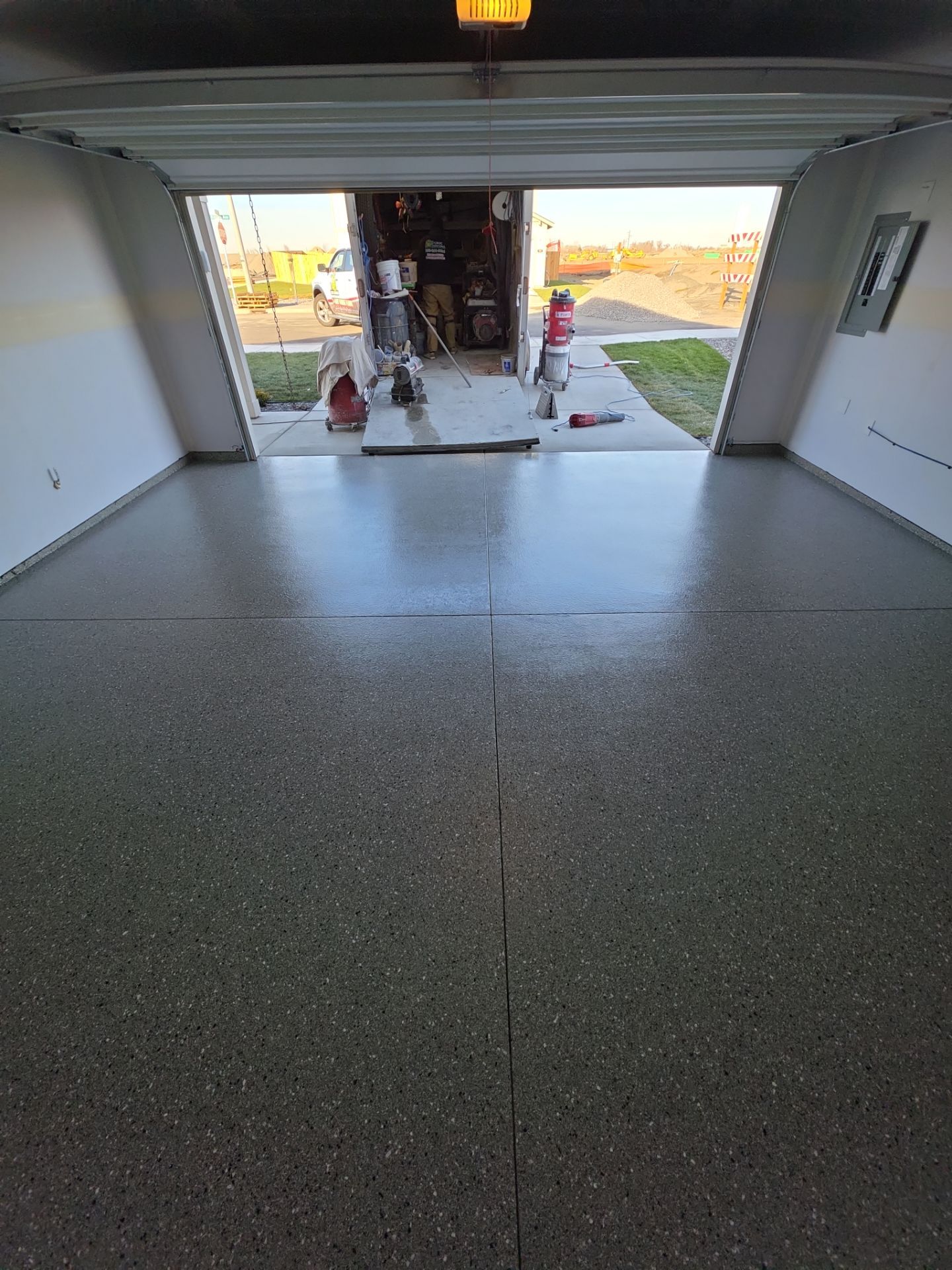 Garage Transformation using Shale Hybrid by Croc Coatings, LLC