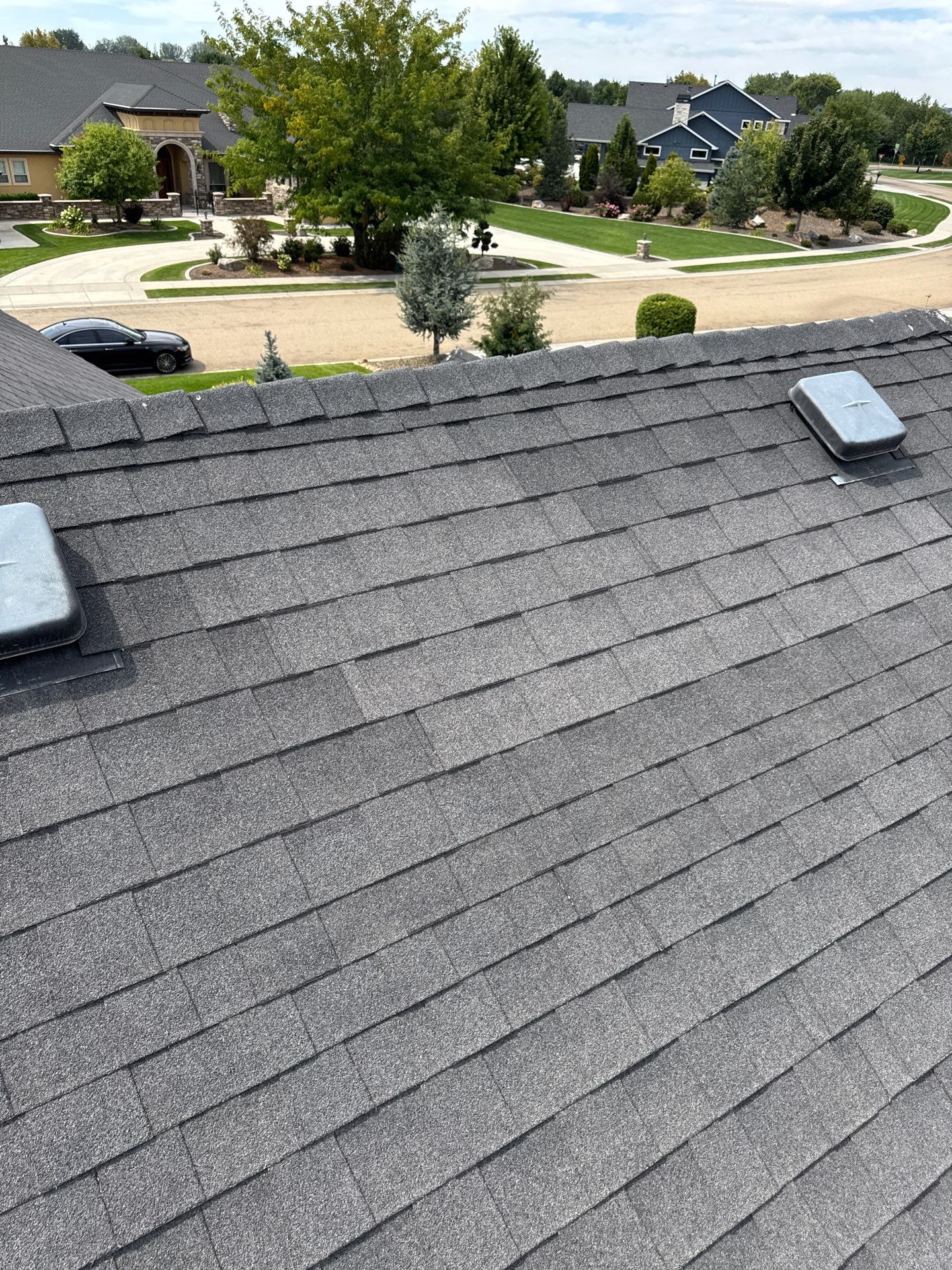 Middleton Residential Roof Replacement with Dark Grey Architectural Shingles by Olive Roofing