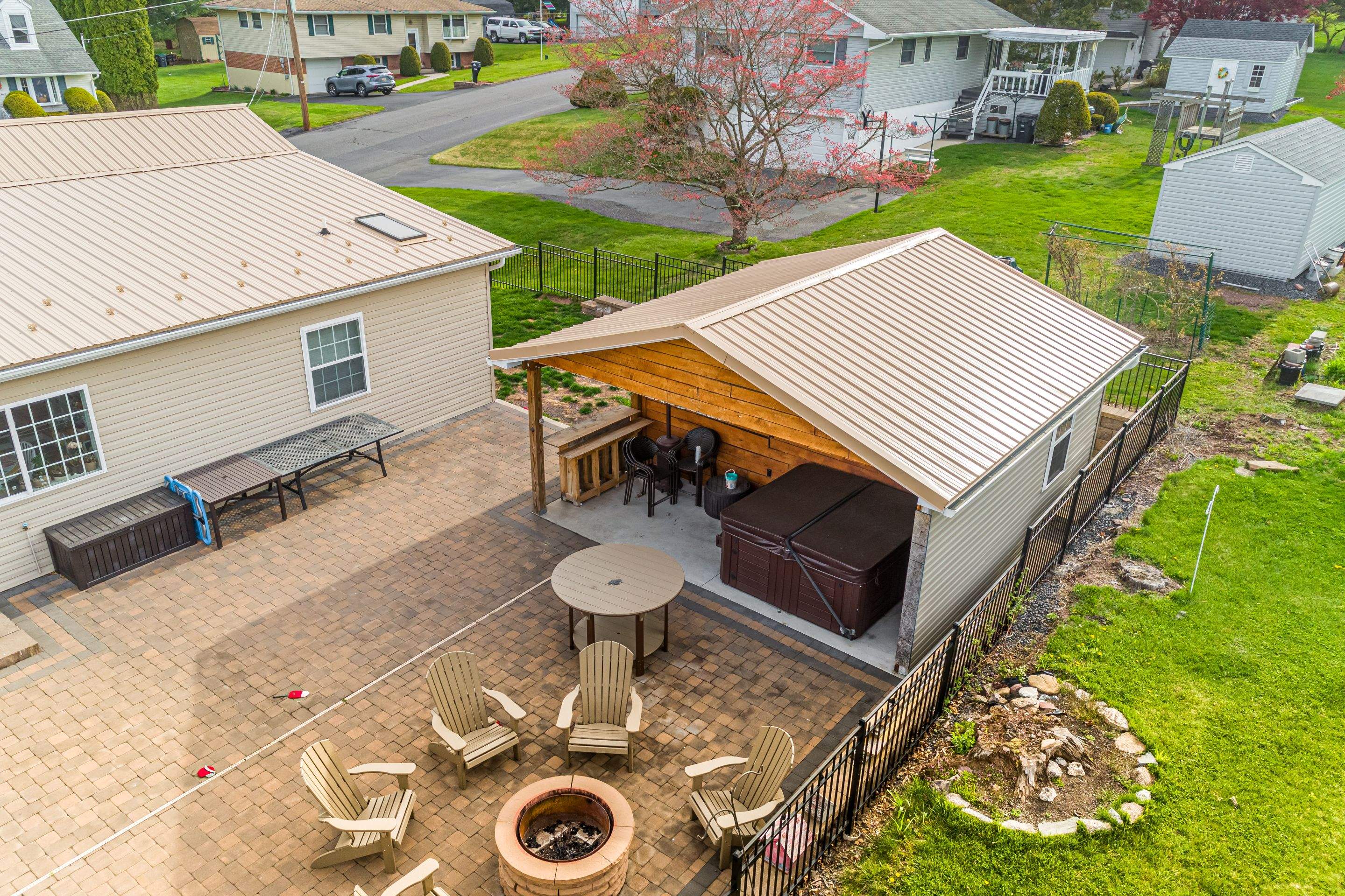 Metal Roof-tan by Esh Builders