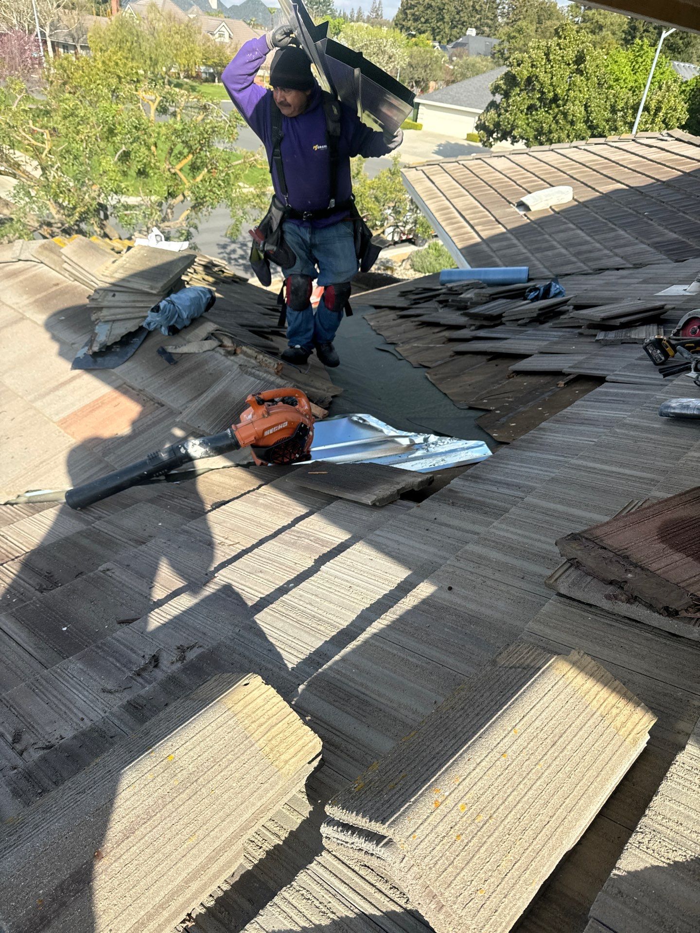 Solar Roof Leak Repair  by Grandmark Service Company