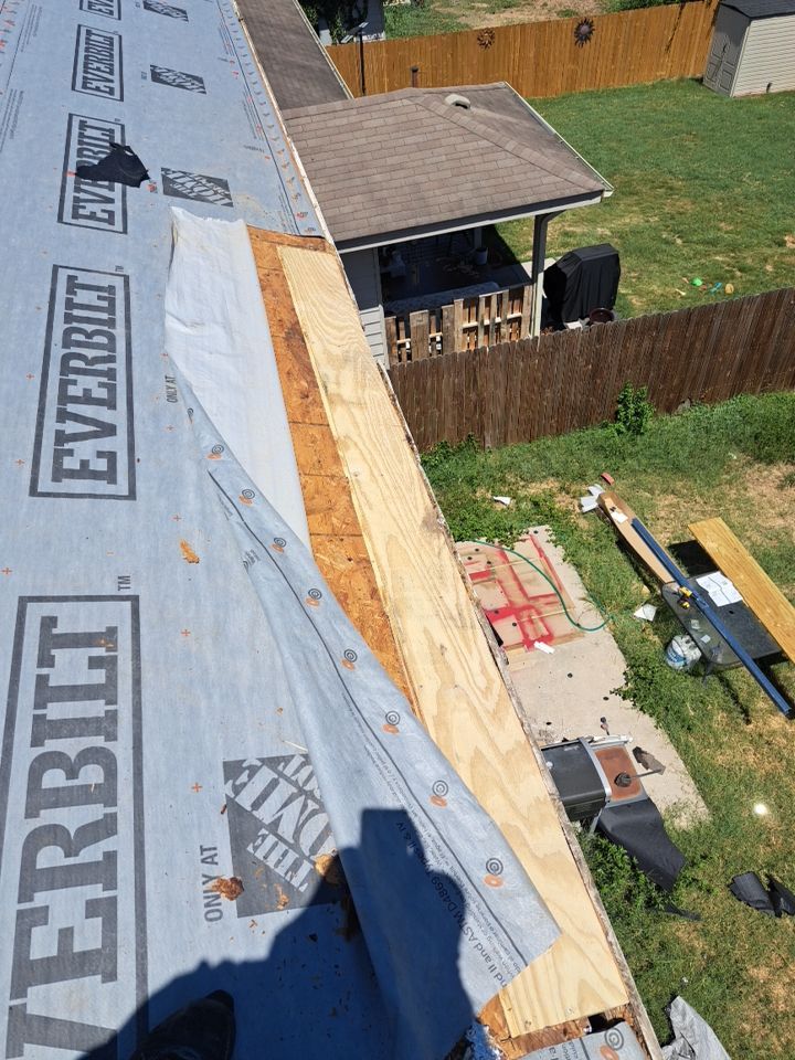 Reroof w/ window repairs by Heaven Sent Roofing, LLC 