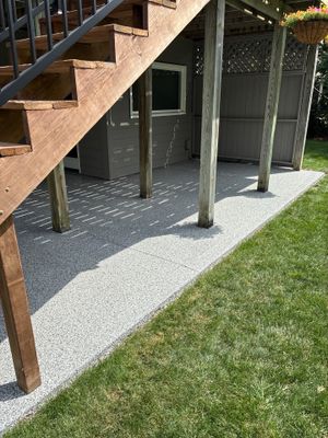 Patio Concrete Coating for West Des Moines Patio and Landing
