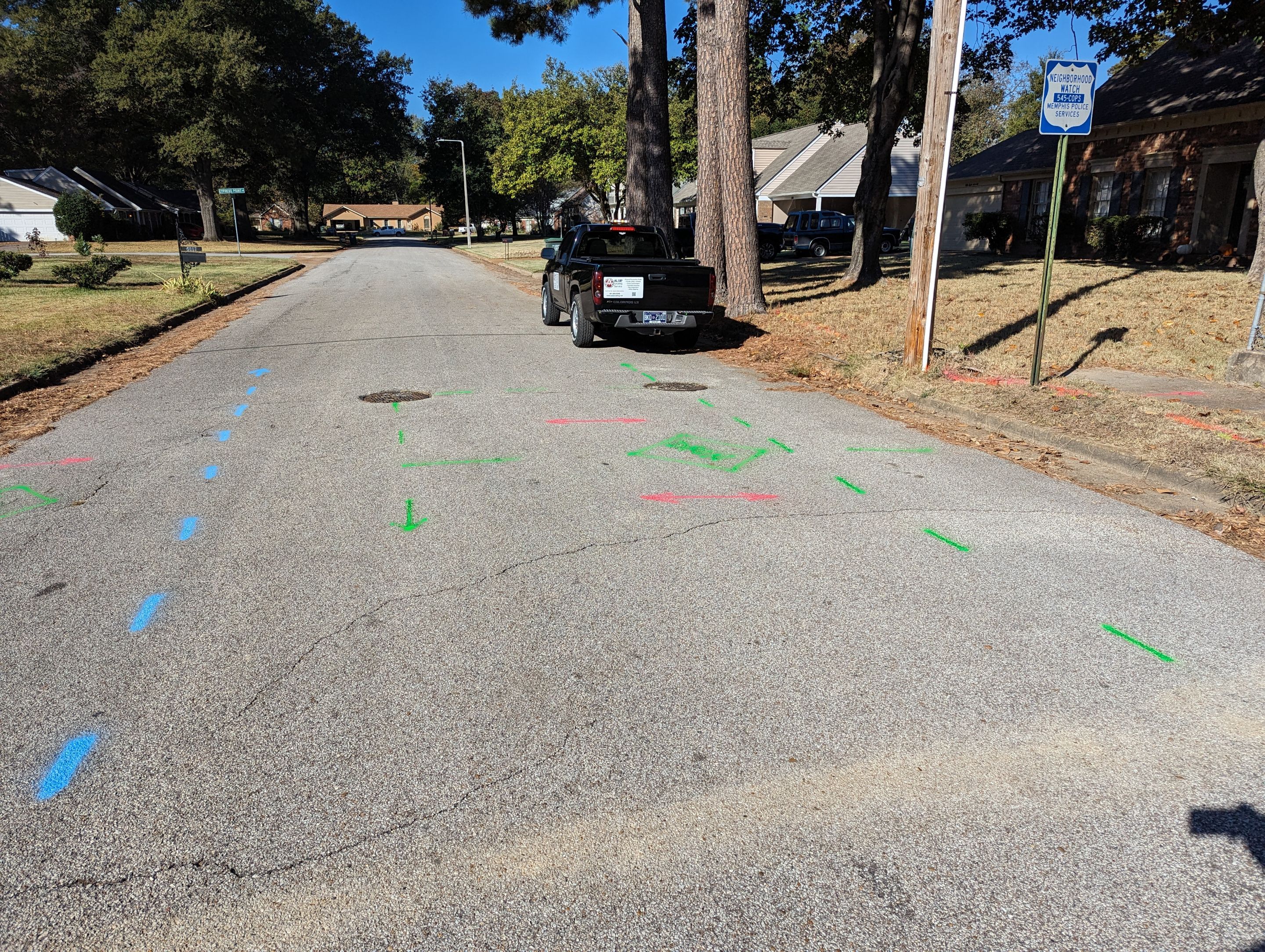 Utility Locating and Verification for Survey Crew by Alsip Locating Service, LLC