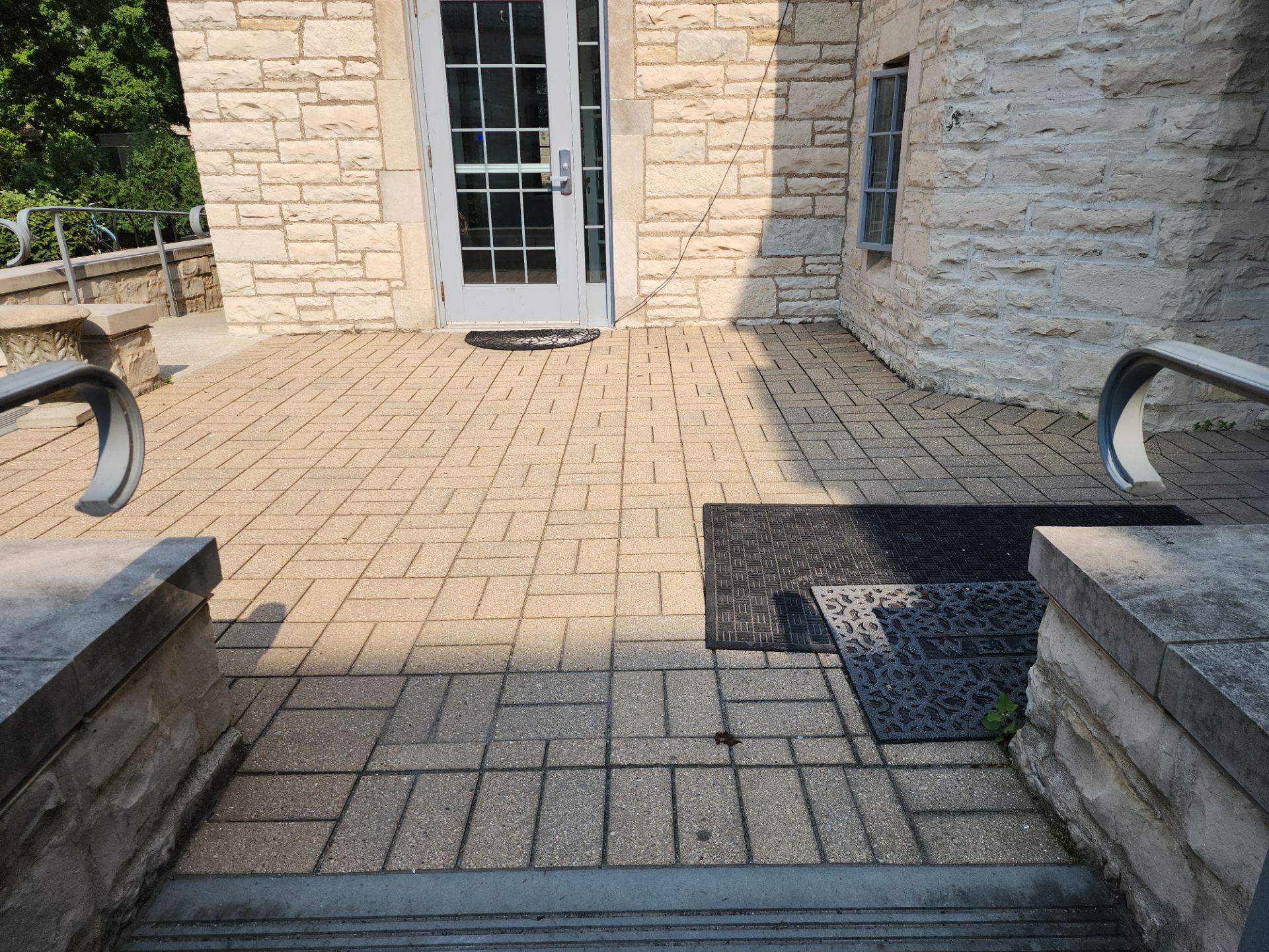 Brick paver cleaning. by Northern Power Washing LLC.